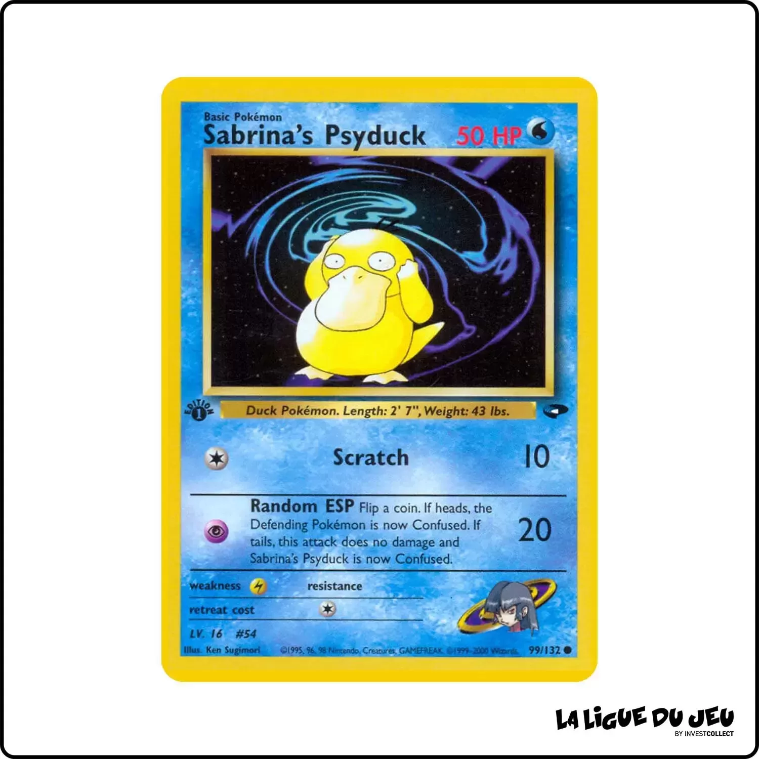 Commune - Pokemon - Gym Challenge - Sabrina's Psyduck 99/132 Wizards - 1