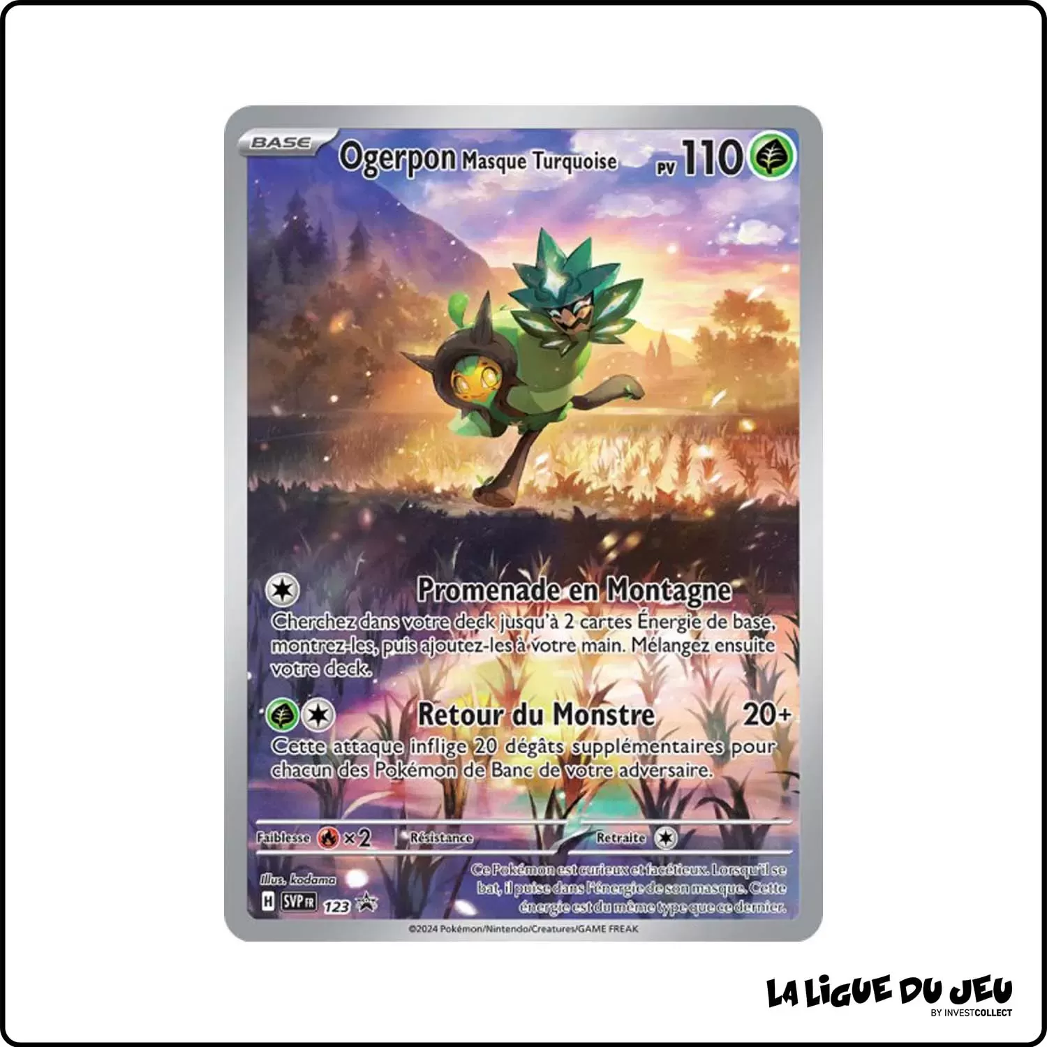 Promo - Pokemon - Écarlate et Violet Promo - Ogerpon Masque Turquoise SV123