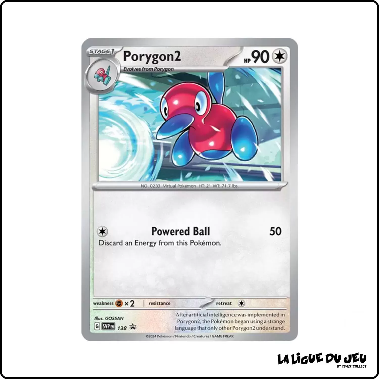 Promo - Pokemon - Écarlate et Violet Promo - Porygon2 SV138