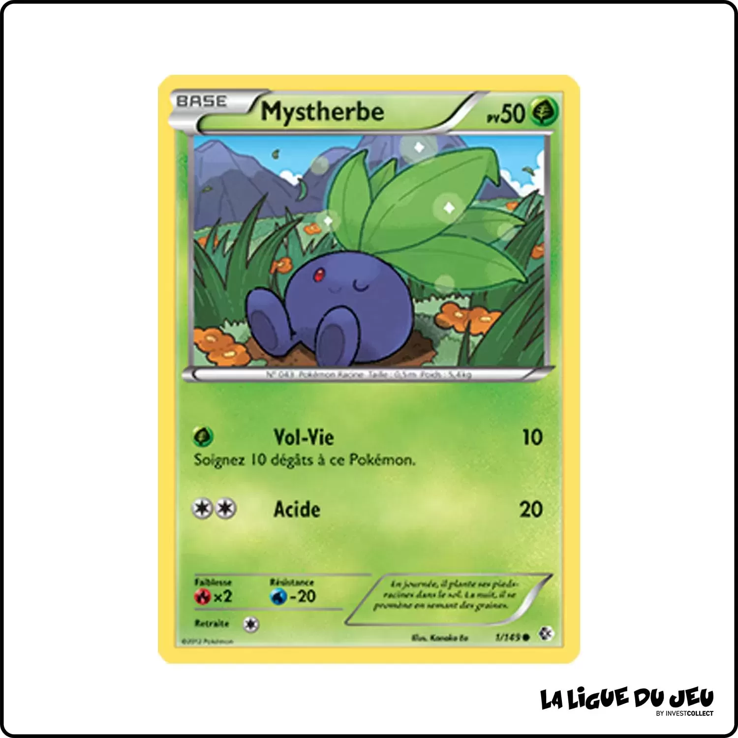 Commune - Pokemon - Frontières Franchies - Mystherbe 1/149 Pokemon Company - 1