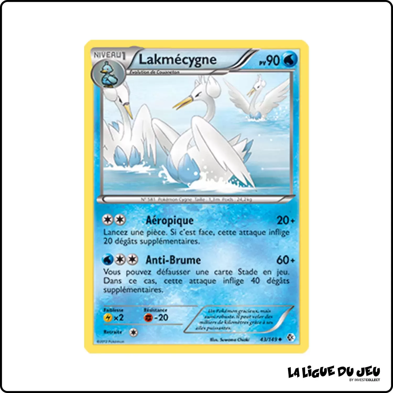 Peu commune - Pokemon - Frontières Franchies - Lakmécygne 43/149