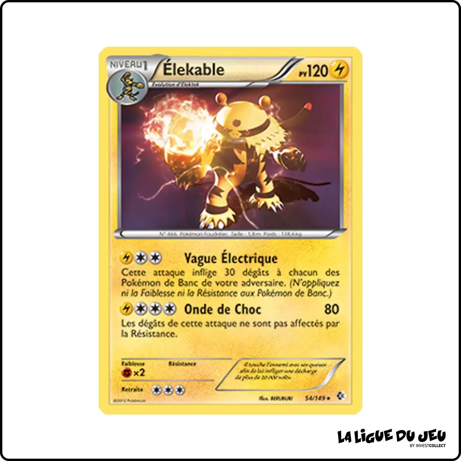 Holo - Pokemon - Frontières Franchies - Élekable 54/149 Pokemon Company - 1