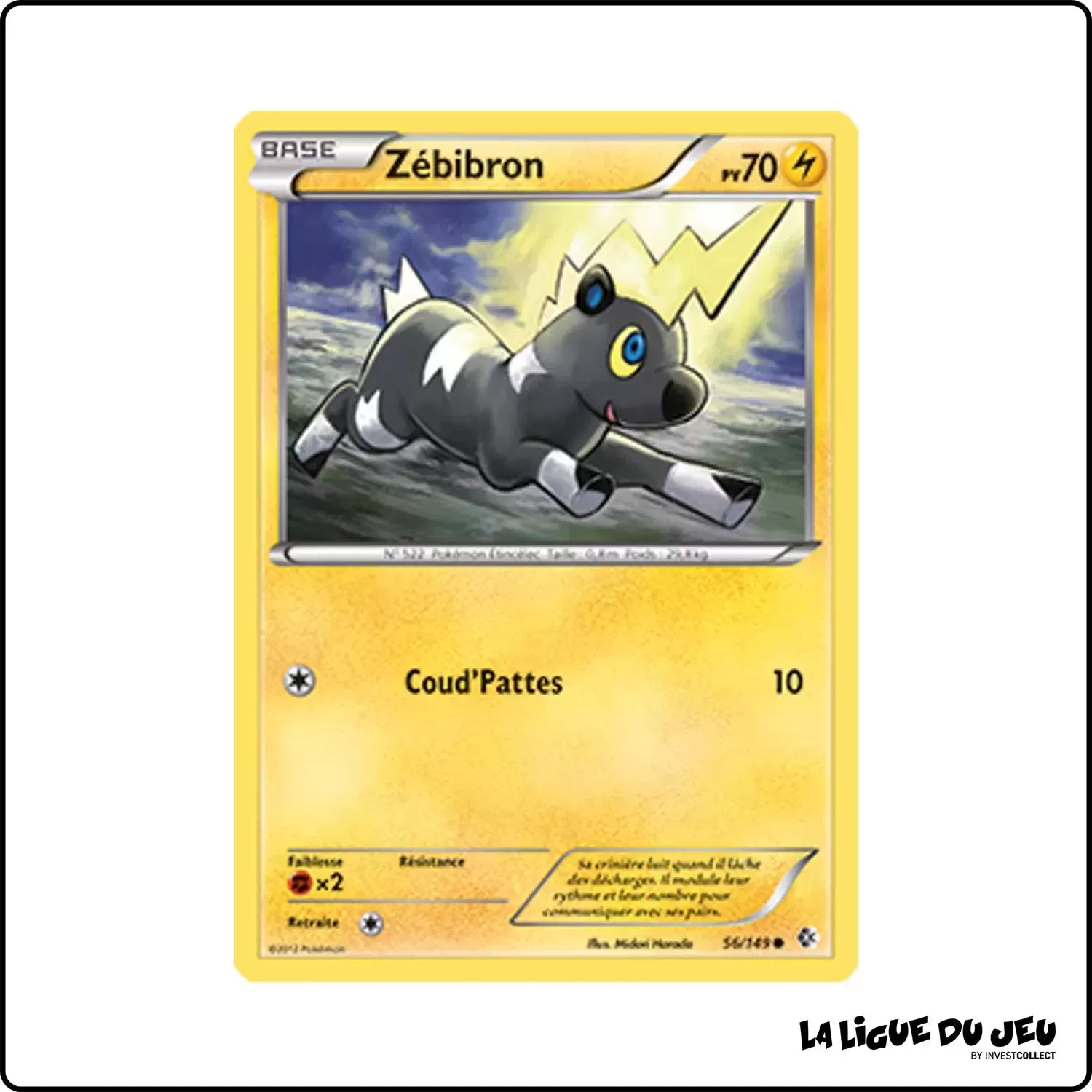 Commune - Pokemon - Frontières Franchies - Zébibron 56/149 Pokemon Company - 1