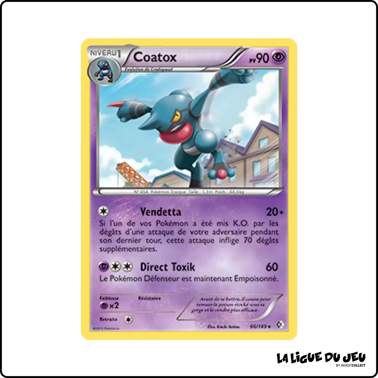 Rare - Pokemon - Frontières Franchies - Coatox 66/149 Pokemon Company - 1