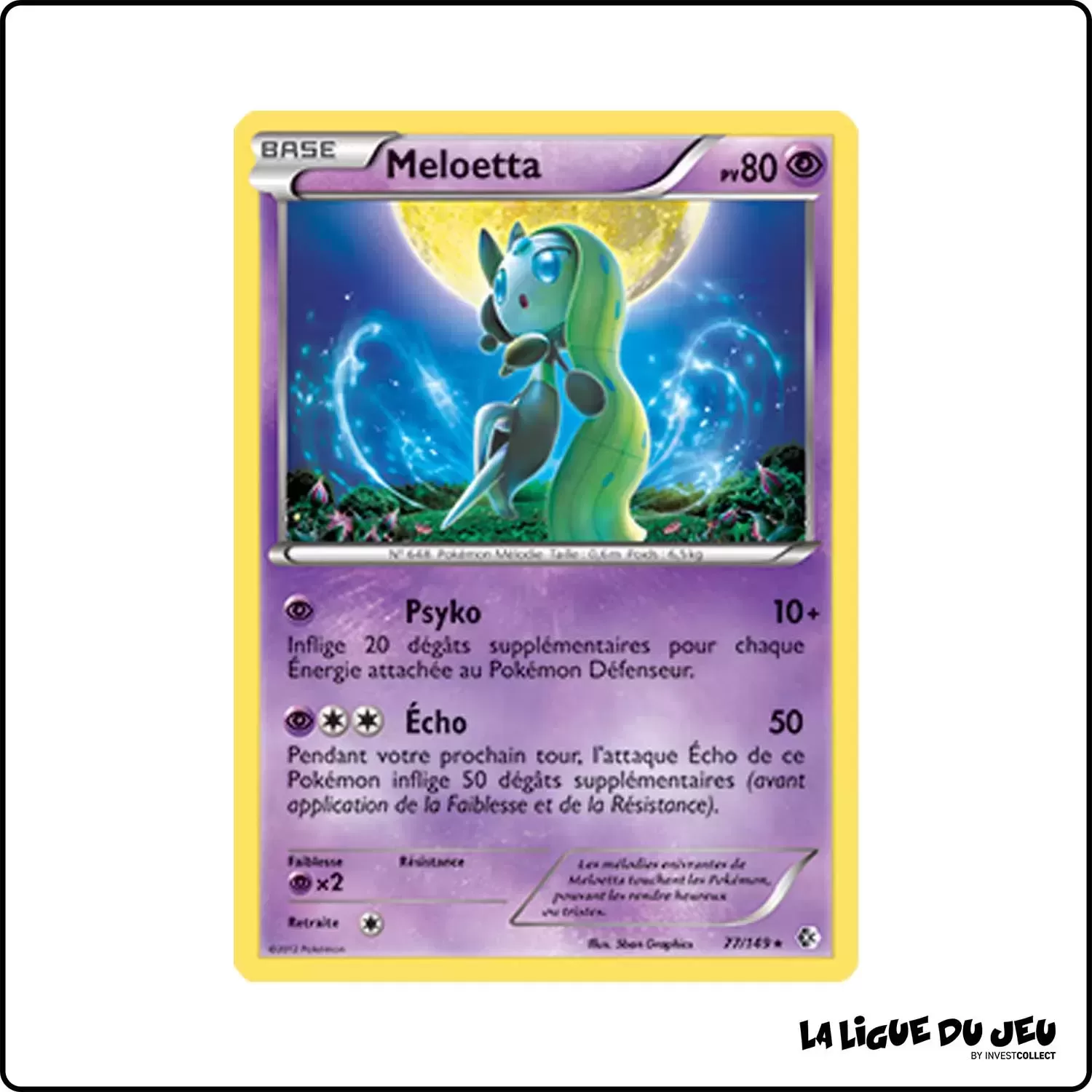 Holo - Pokemon - Frontières Franchies - Meloetta 77/149 Pokemon Company - 1