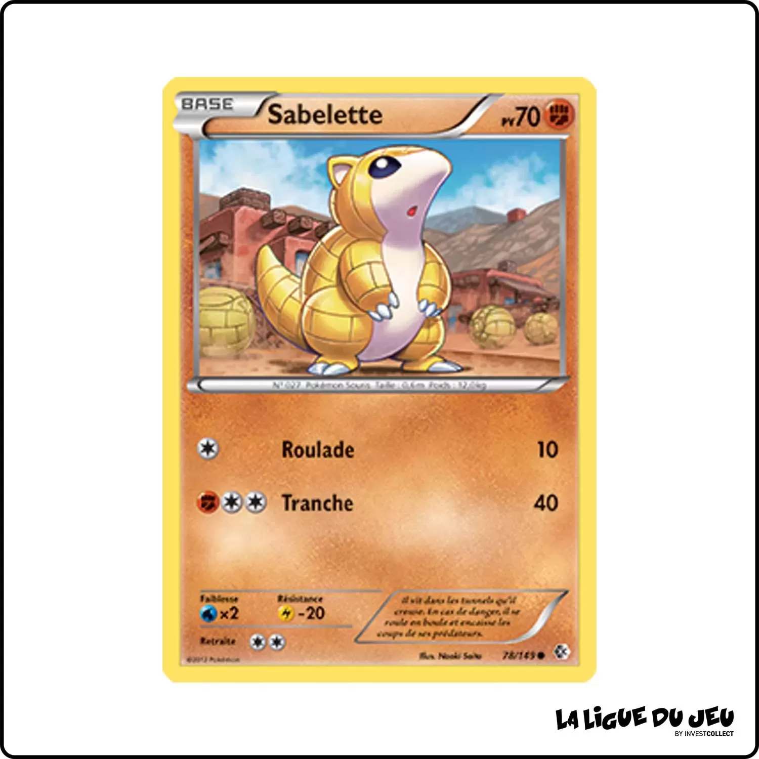 Commune - Pokemon - Frontières Franchies - Sabelette 78/149 Pokemon Company - 1