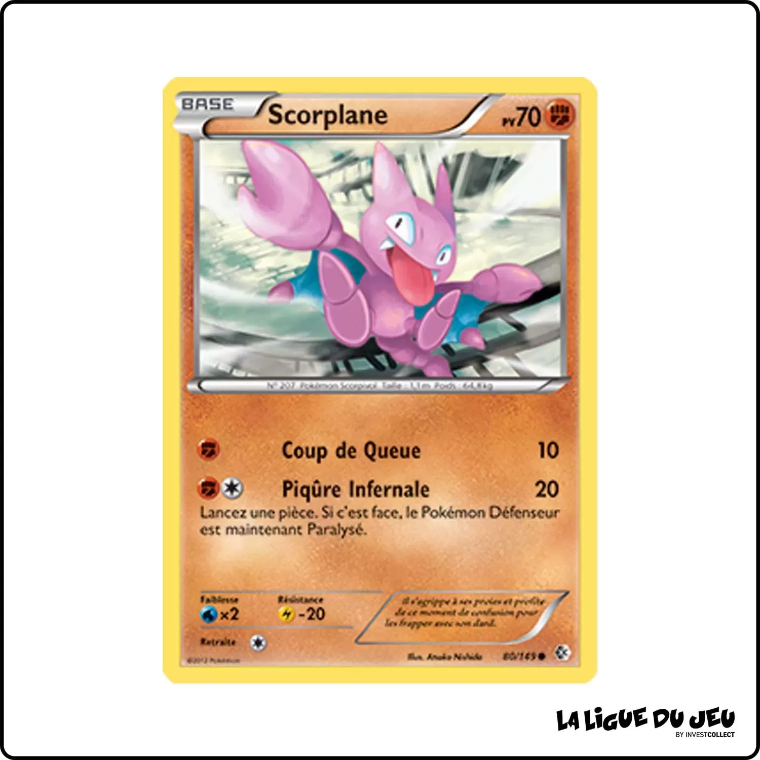 Commune - Pokemon - Frontières Franchies - Scorplane 80/149 Pokemon Company - 1