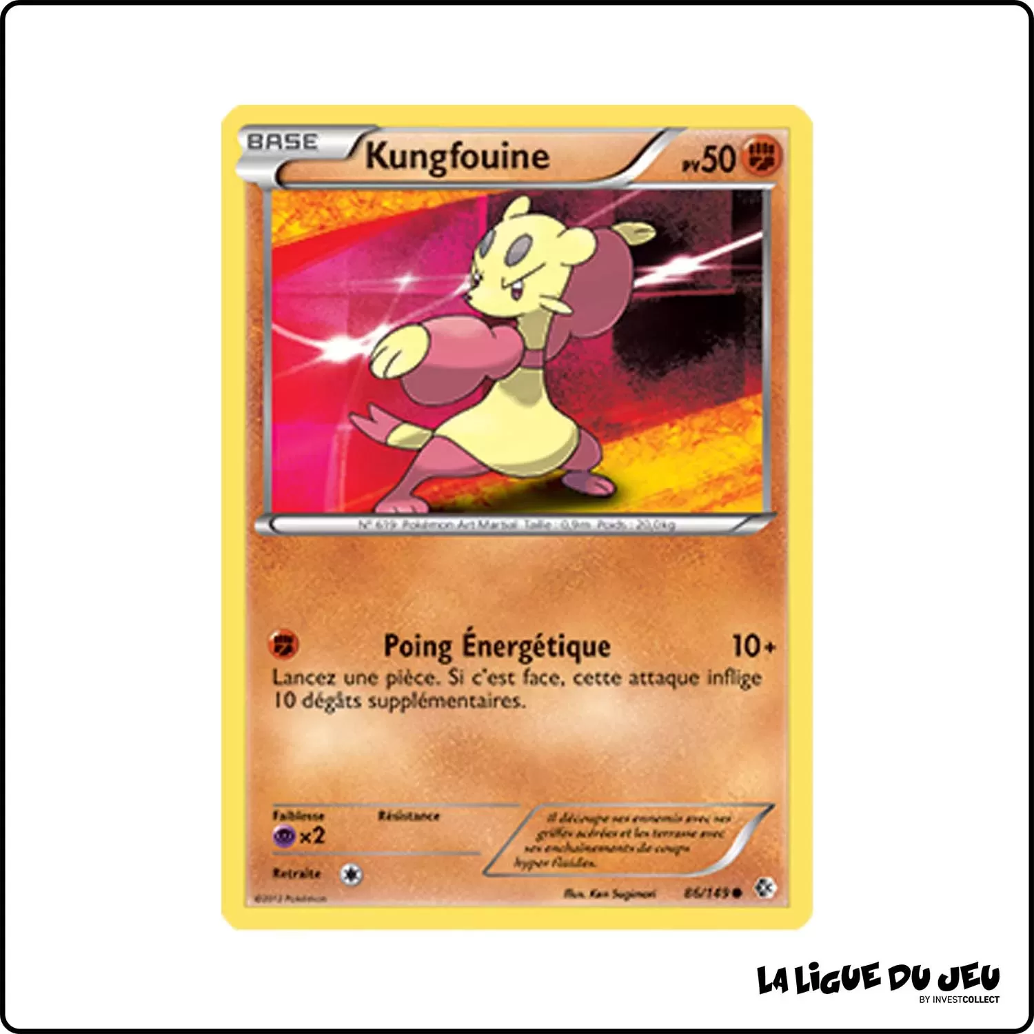 Commune - Pokemon - Frontières Franchies - Kungfouine 86/149 Pokemon Company - 1