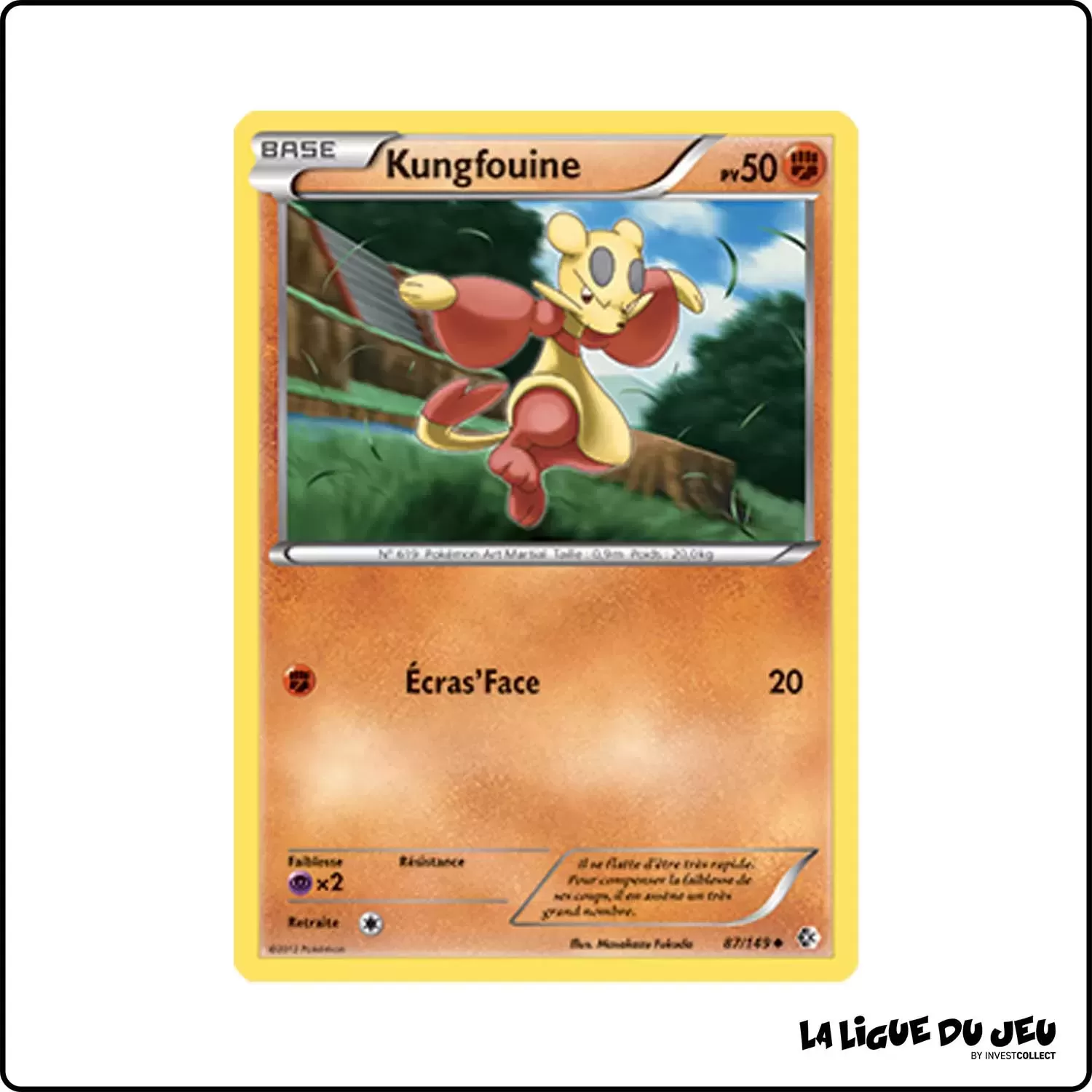 Peu commune - Pokemon - Frontières Franchies - Kungfouine 87/149 Pokemon Company - 1