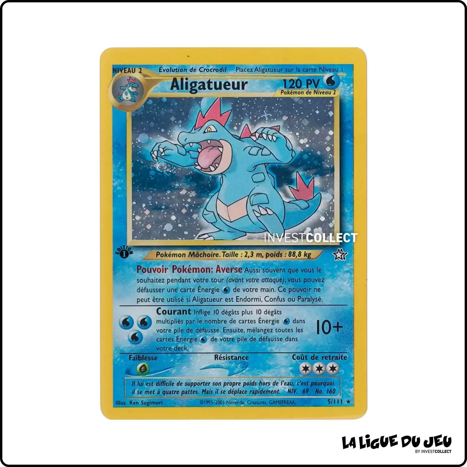 Holo - Pokemon - Neo Genesis - Aligatueur 5/111 Wizards - 1