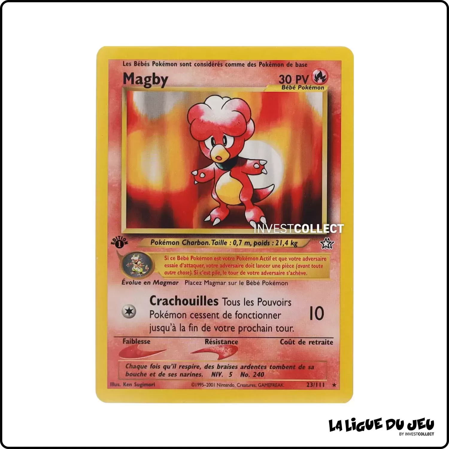 Rare - Pokemon - Neo Genesis - Magby 23/111 Wizards - 1