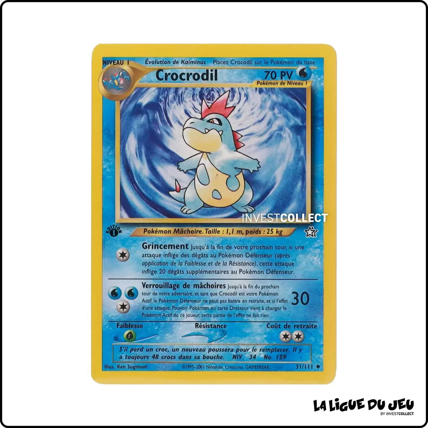 Peu commune - Pokemon - Neo Genesis - Crocrodil 31/111 Wizards - 1