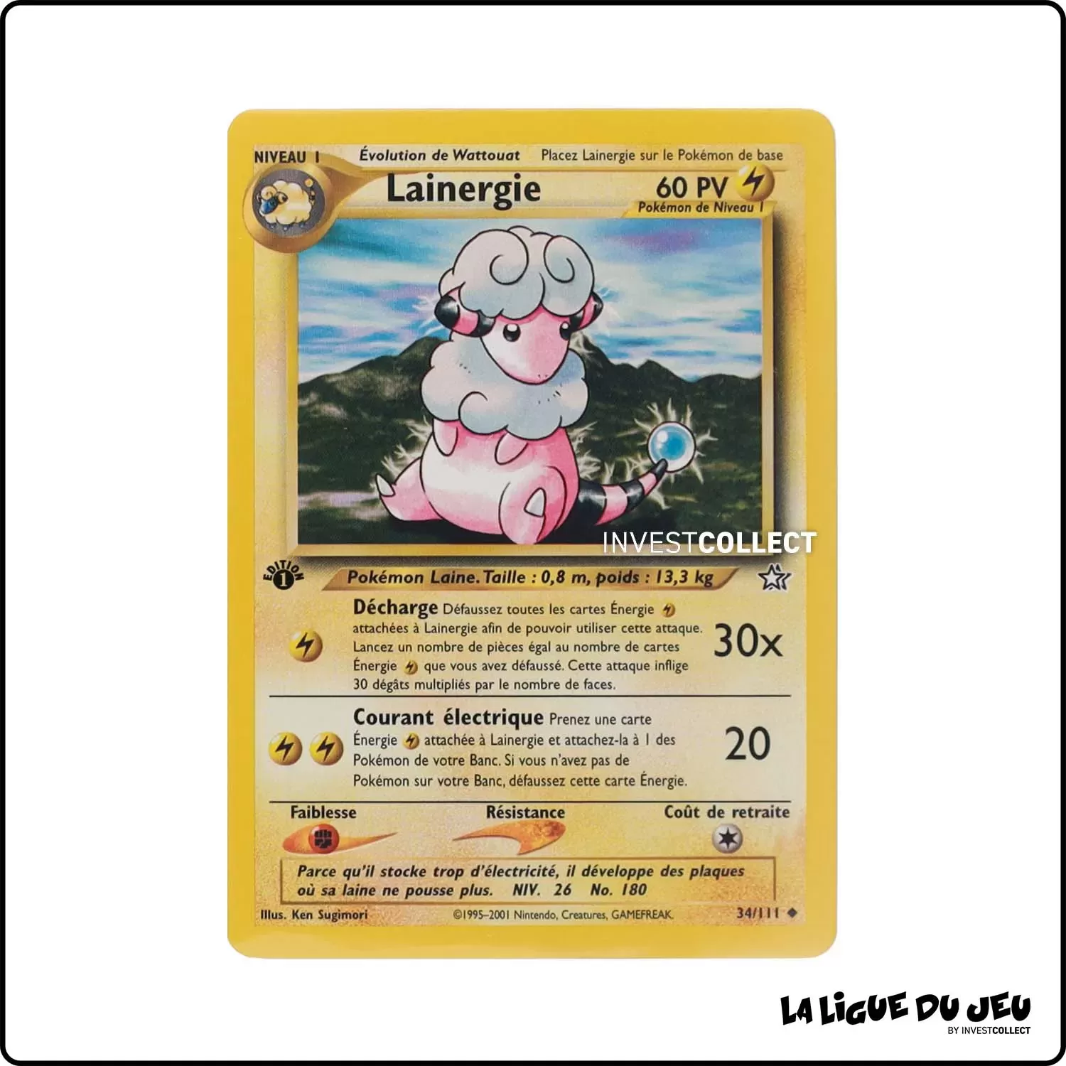 Peu commune - Pokemon - Neo Genesis - Lainergie 34/111 Wizards - 1