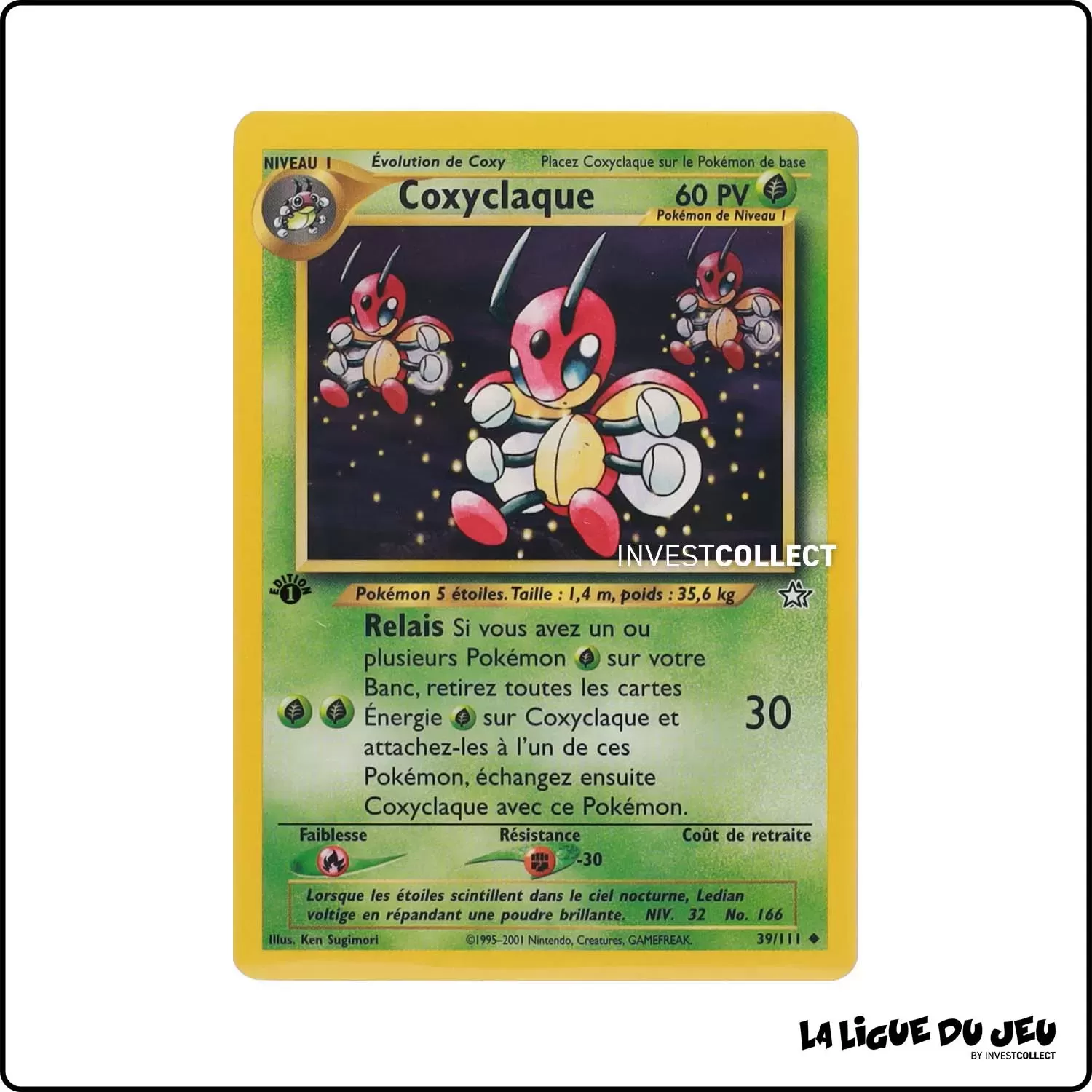 Peu commune - Pokemon - Neo Genesis - Coxyclaque 39/111 Wizards - 1