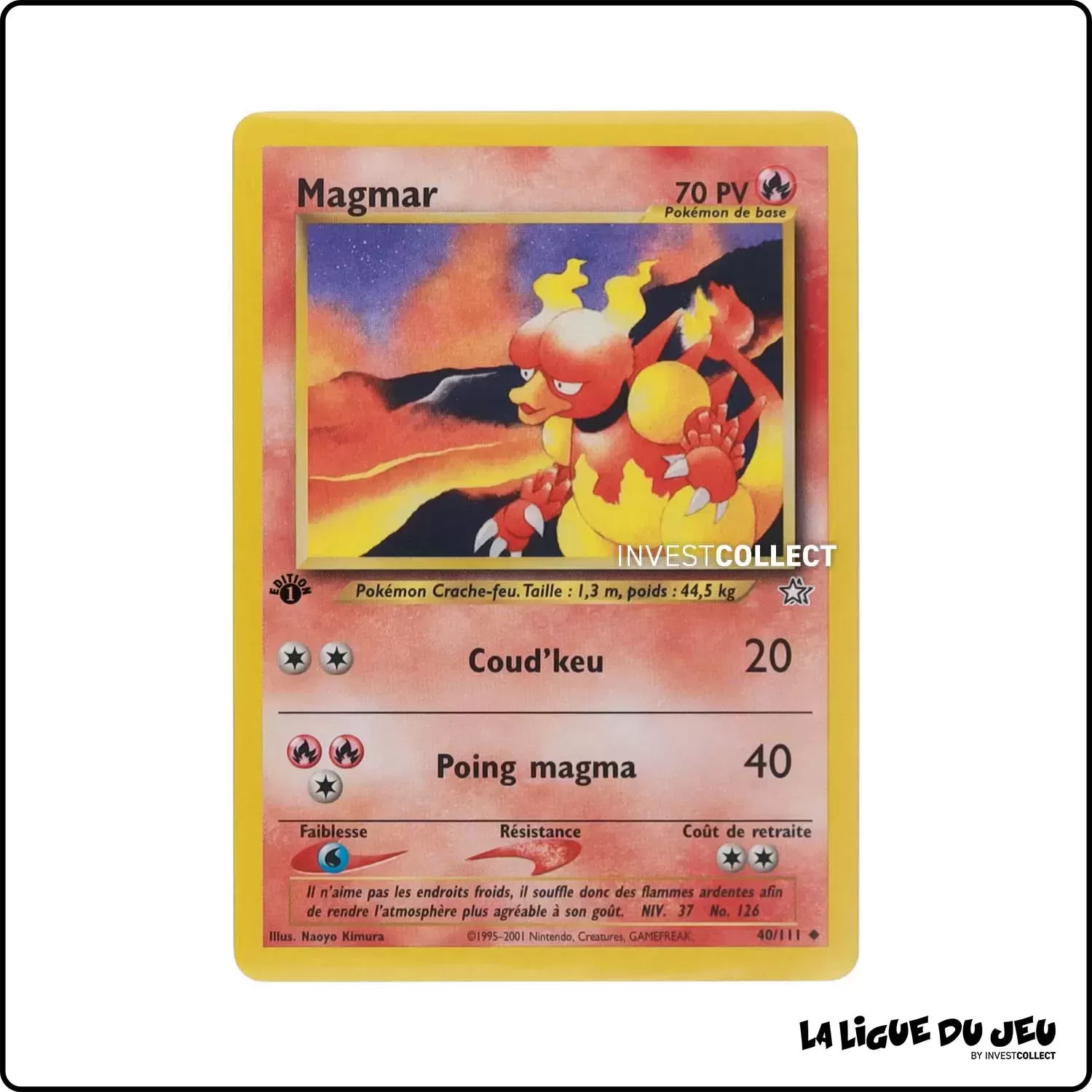 Peu commune - Pokemon - Neo Genesis - Magmar 40/111 Wizards - 1