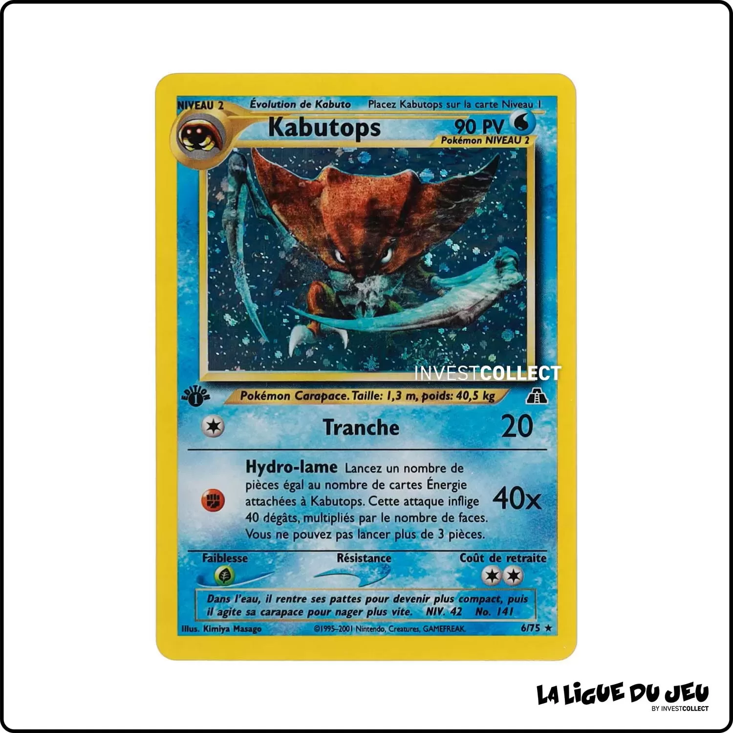 Holo - Pokemon - Neo Discovery - Kabutops 6/75