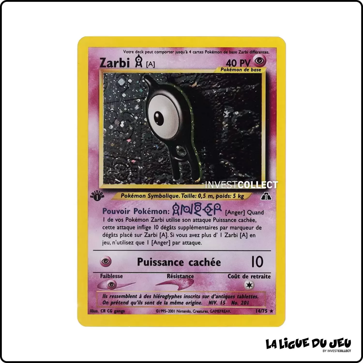 Holo - Pokemon - Neo Discovery - Zarbi A 14/75