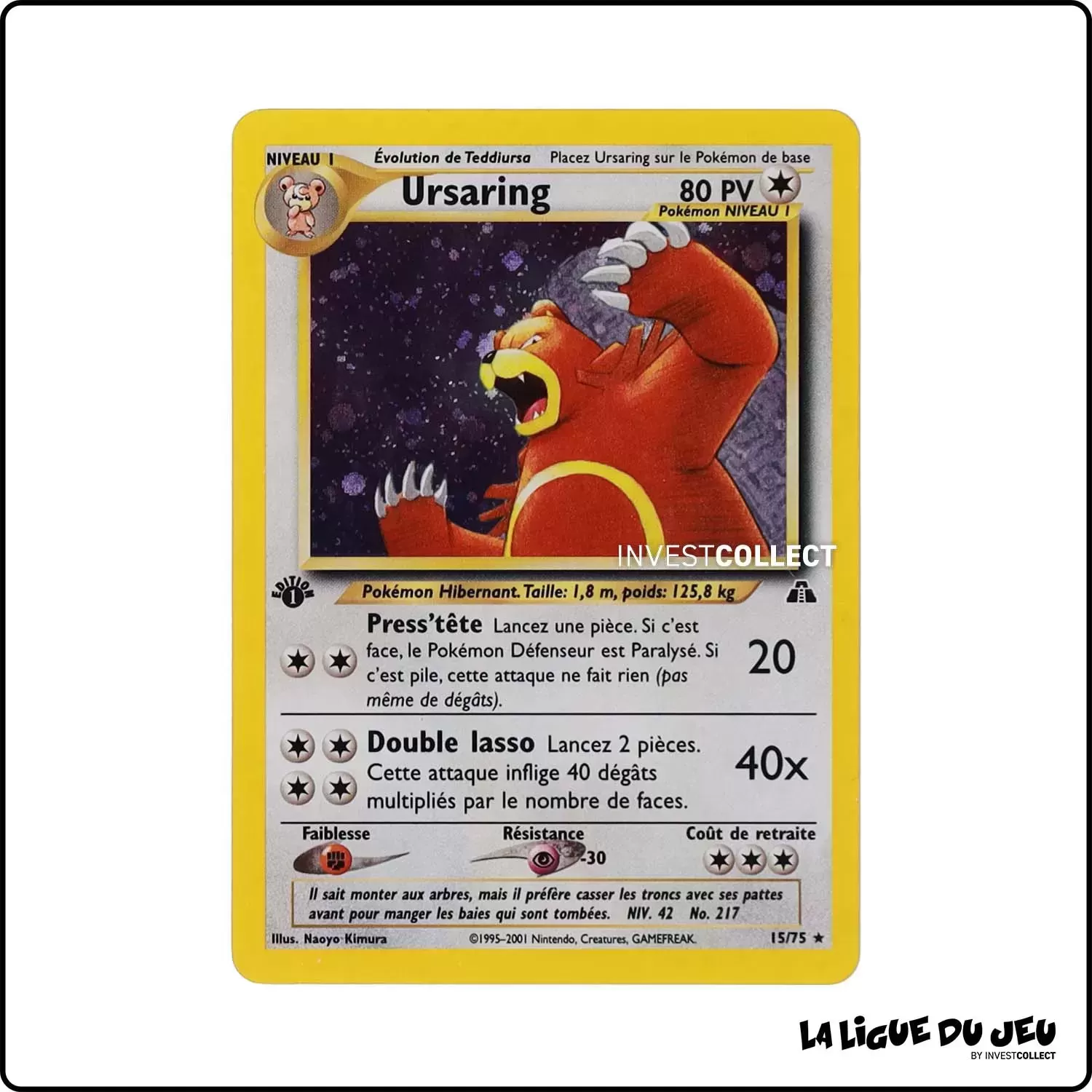 Holo - Pokemon - Neo Discovery - Ursaring 15/75