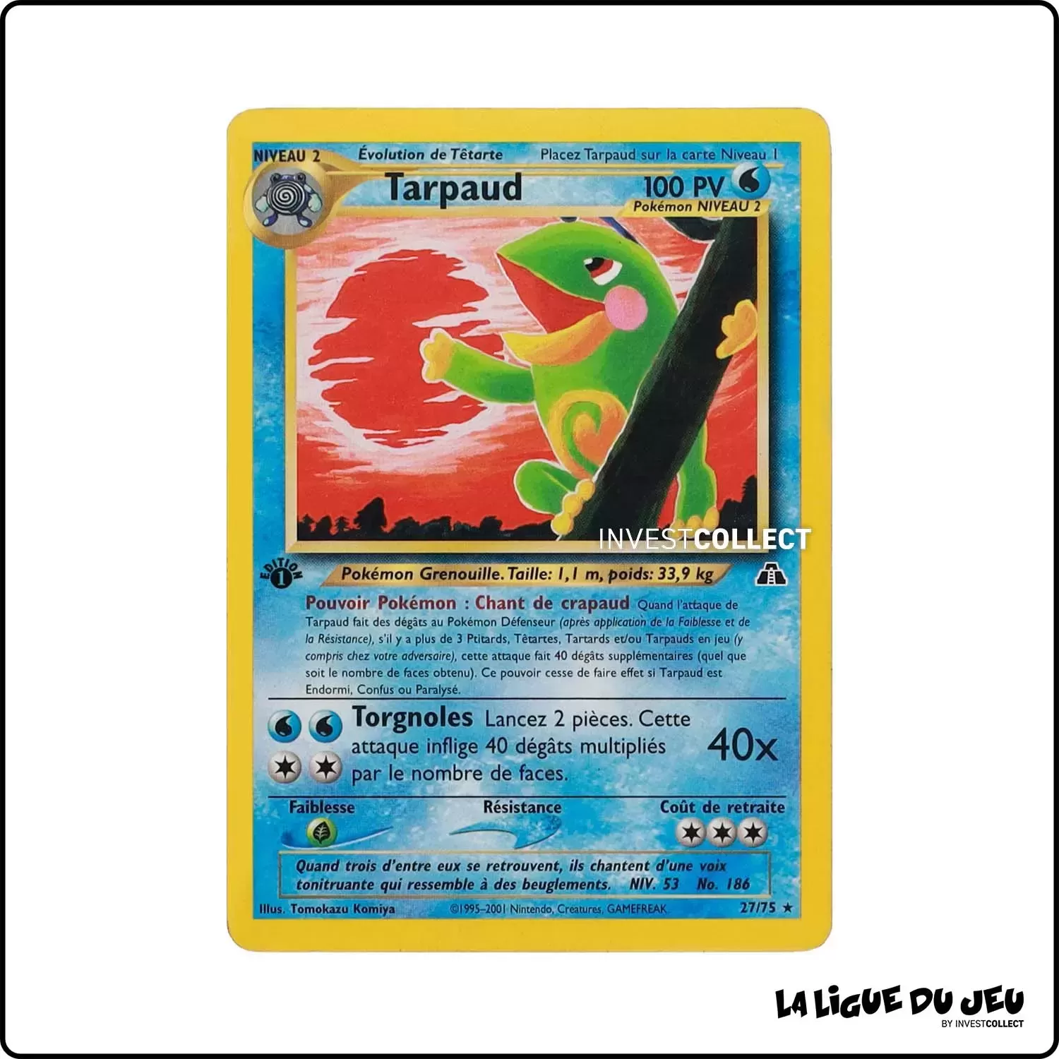 Rare - Pokemon - Neo Discovery - Tarpaud 27/75