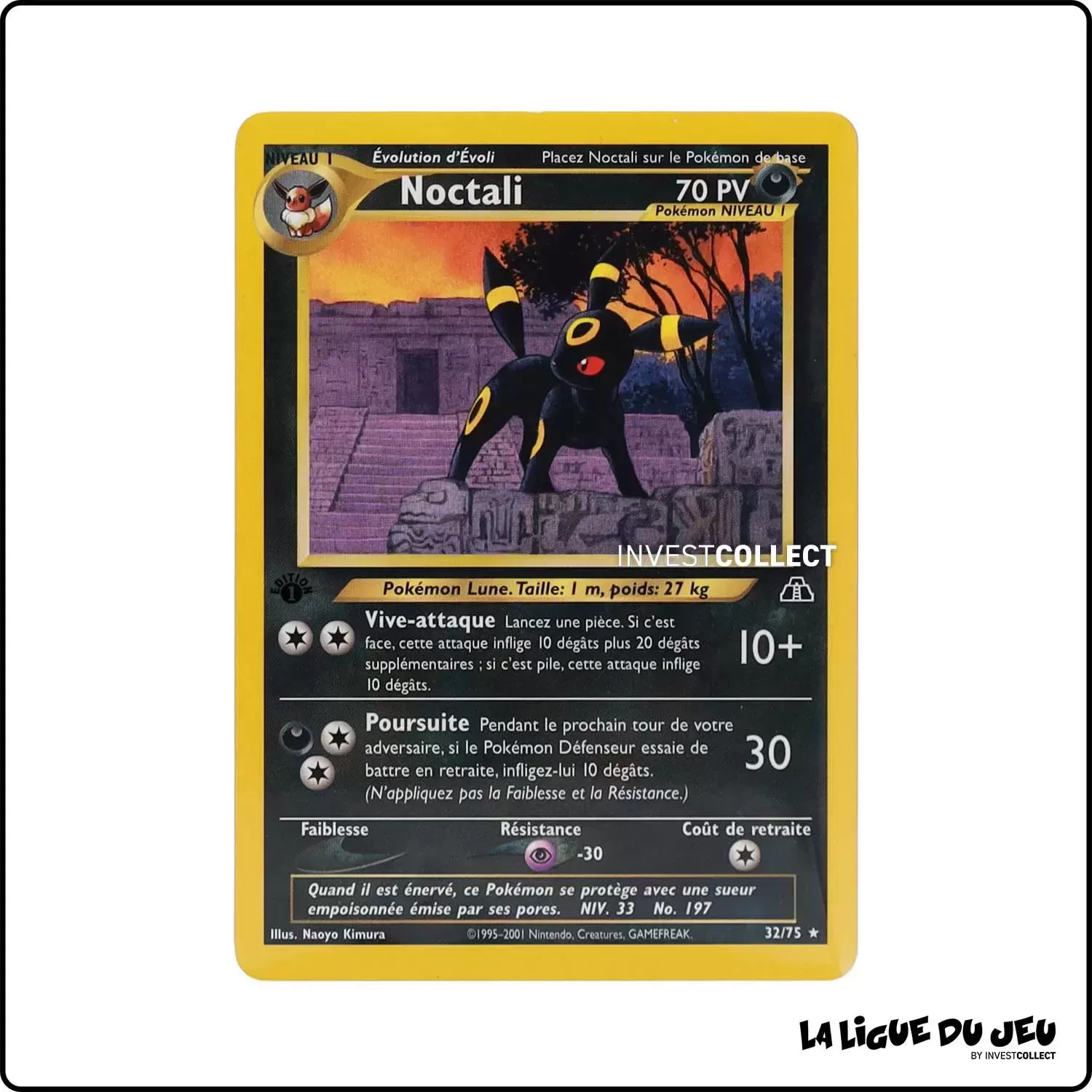 Rare - Pokemon - Neo Discovery - Noctali 32/75