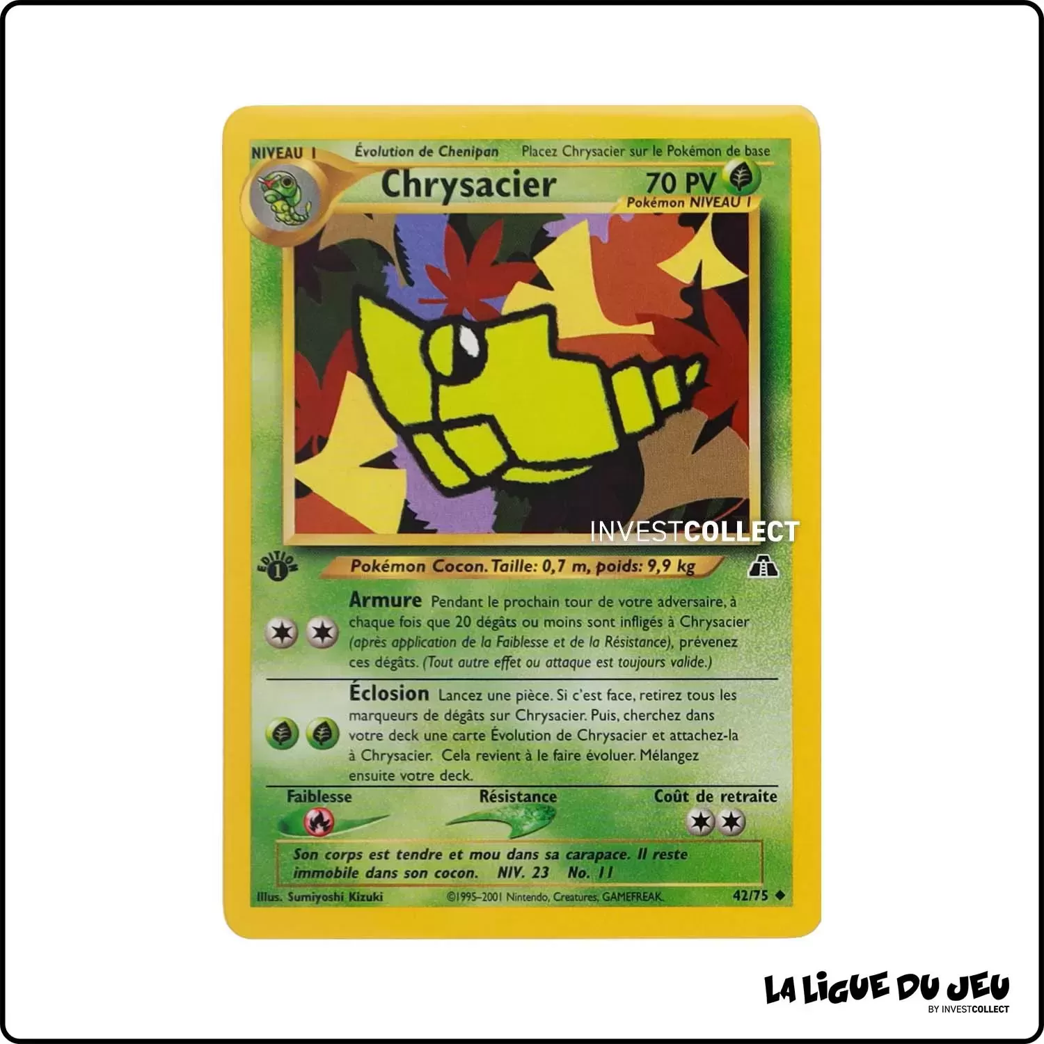 Peu commune - Pokemon - Neo Discovery - Chrysacier 42/75