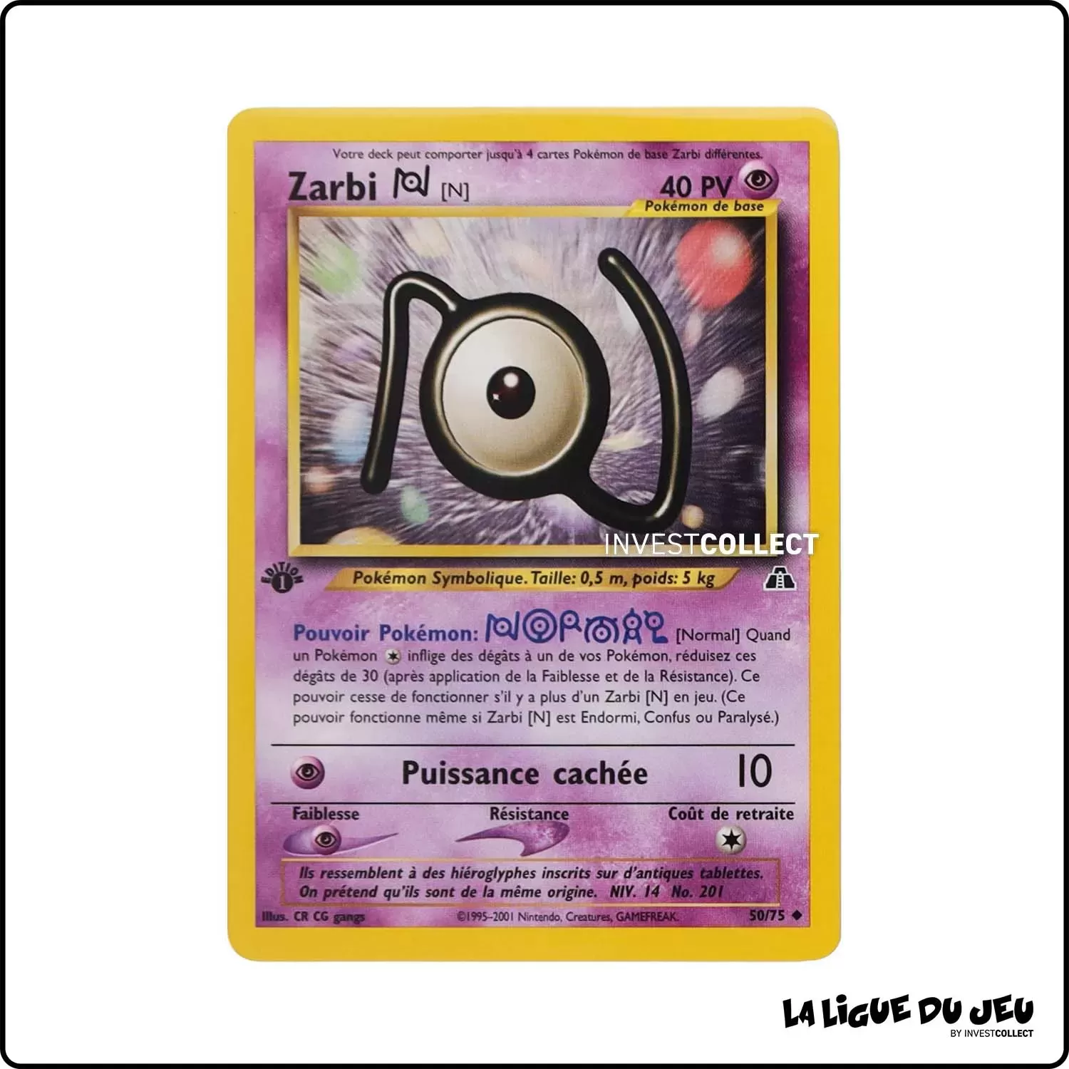 Peu commune - Pokemon - Neo Discovery - Zarbi N 50/75