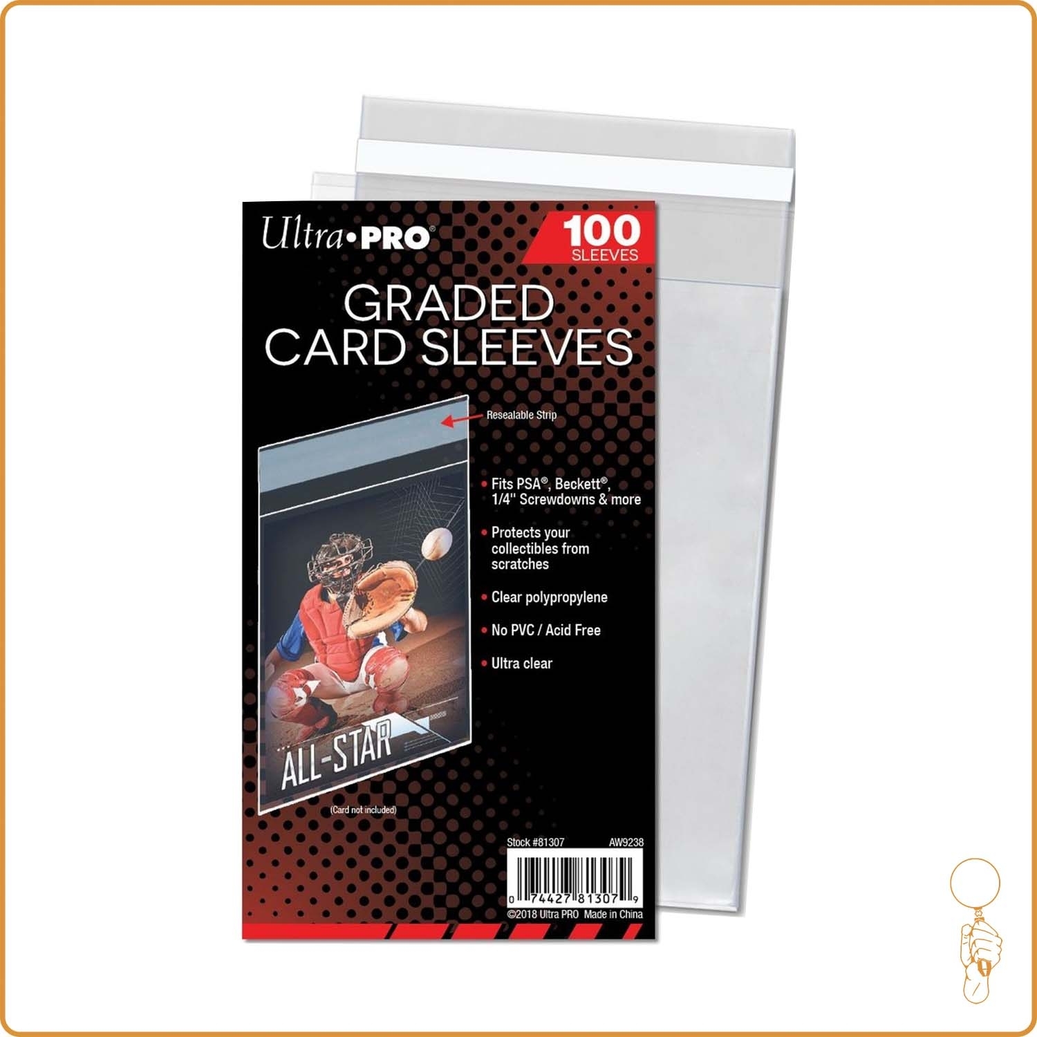 Pochettes - Ultra Pro - Graded Card Sleeves - Protèges Boîtier PSA/Beckett - Transparent - par 100 Ultra Pro - 1