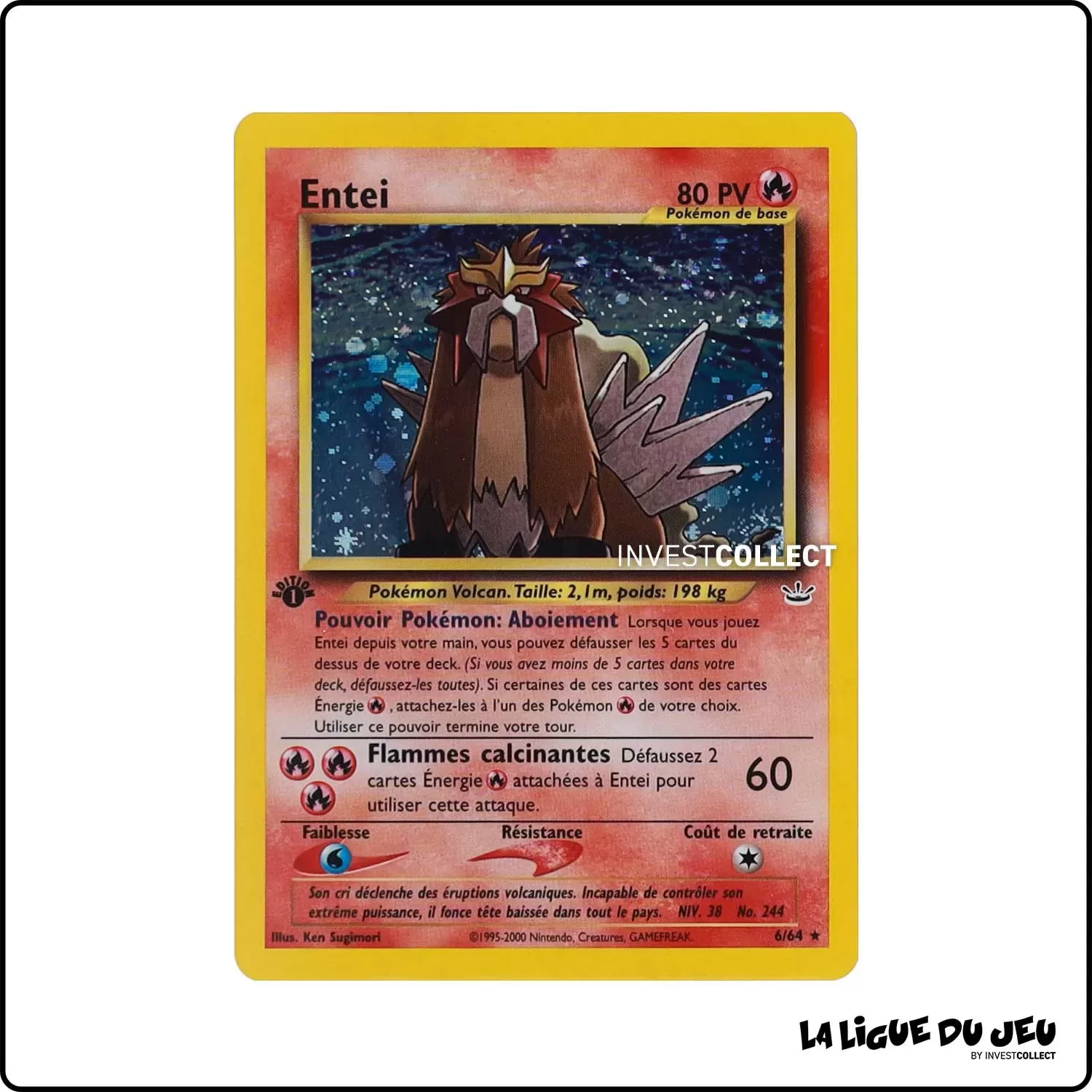 Holo - Pokemon - Neo Revelation - Entei 6/64