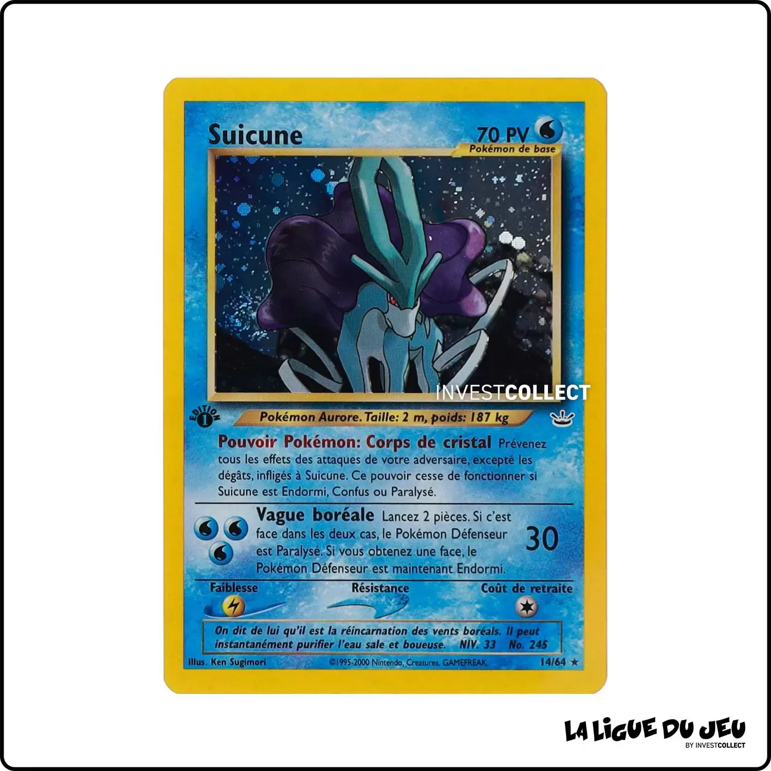 Holo - Pokemon - Neo Revelation - Suicune 14/64