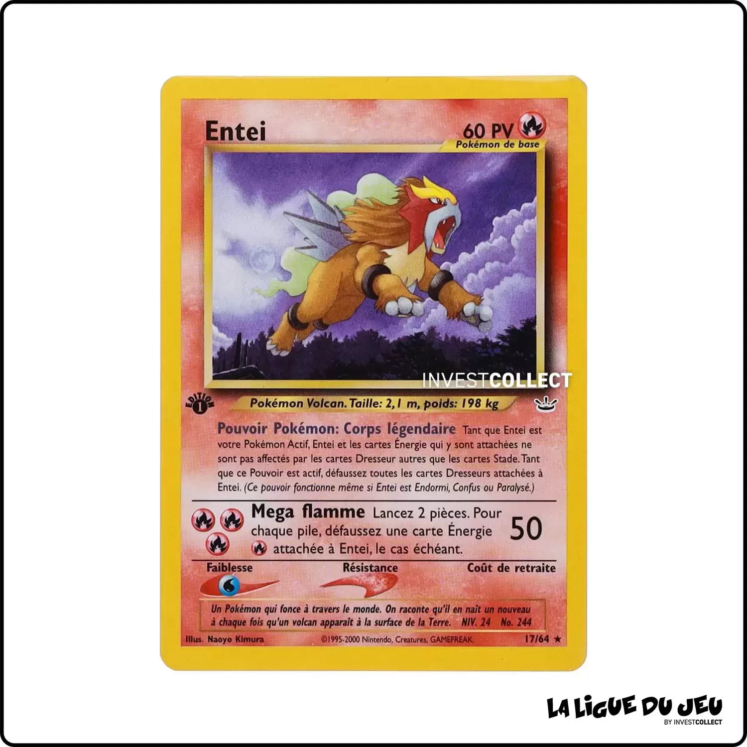 Rare - Pokemon - Neo Revelation - Entei 17/64