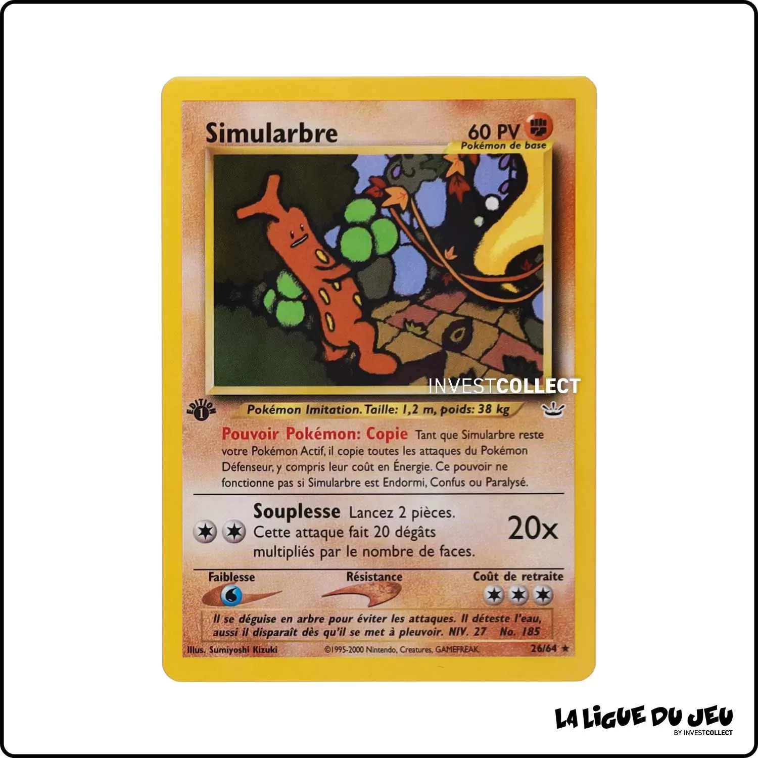 Rare - Pokemon - Neo Revelation - Simularbre 26/64