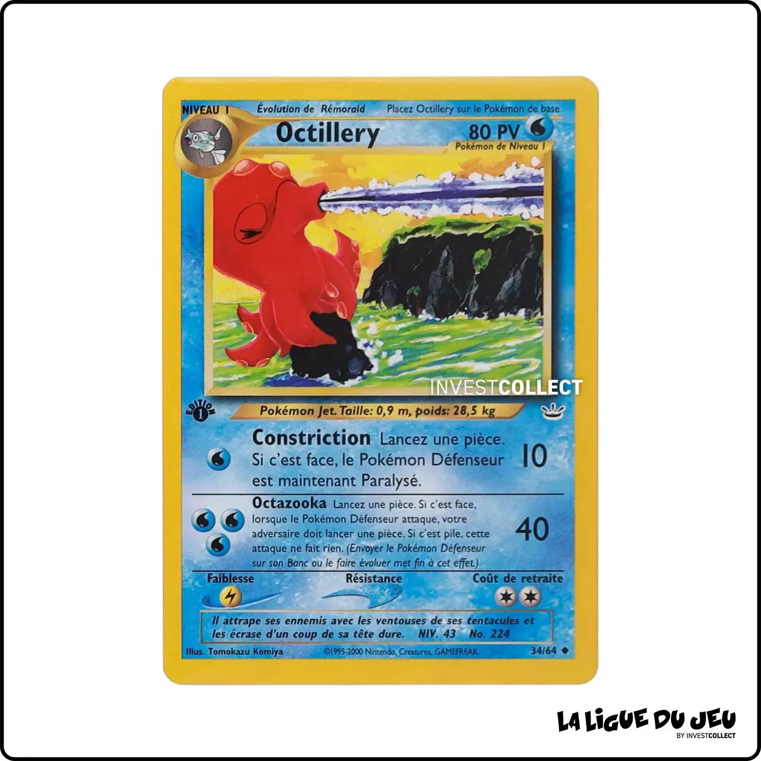 Peu commune - Pokemon - Neo Revelation - Octillery 34/64