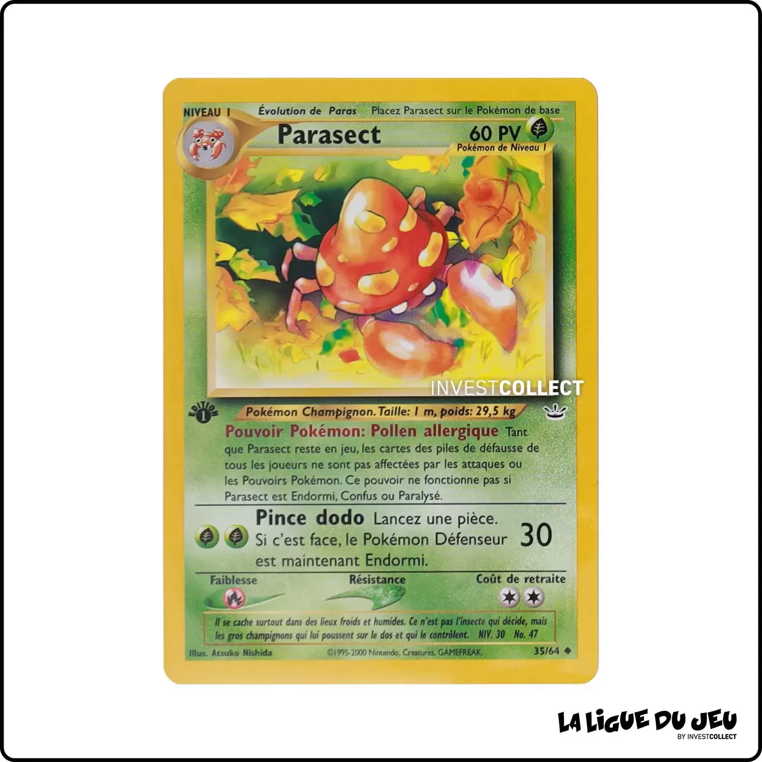 Peu commune - Pokemon - Neo Revelation - Parasect 35/64