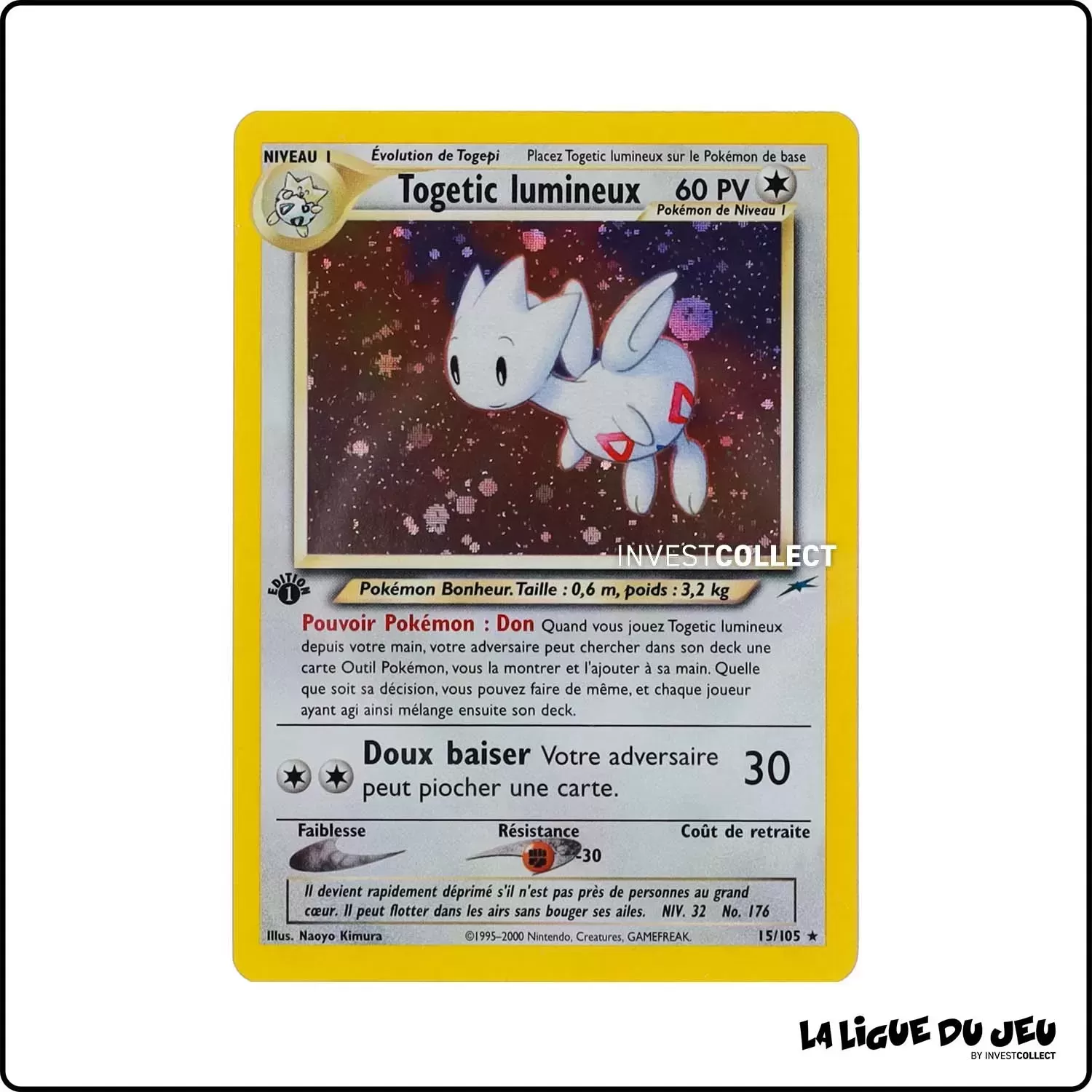 Holo - Pokemon - Neo Destiny - Togetic lumineux 15/105 Wizards - 1