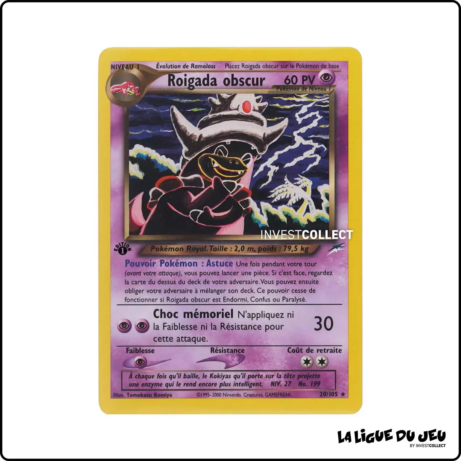 Rare - Pokemon - Neo Destiny - Roigada obscur 20/105