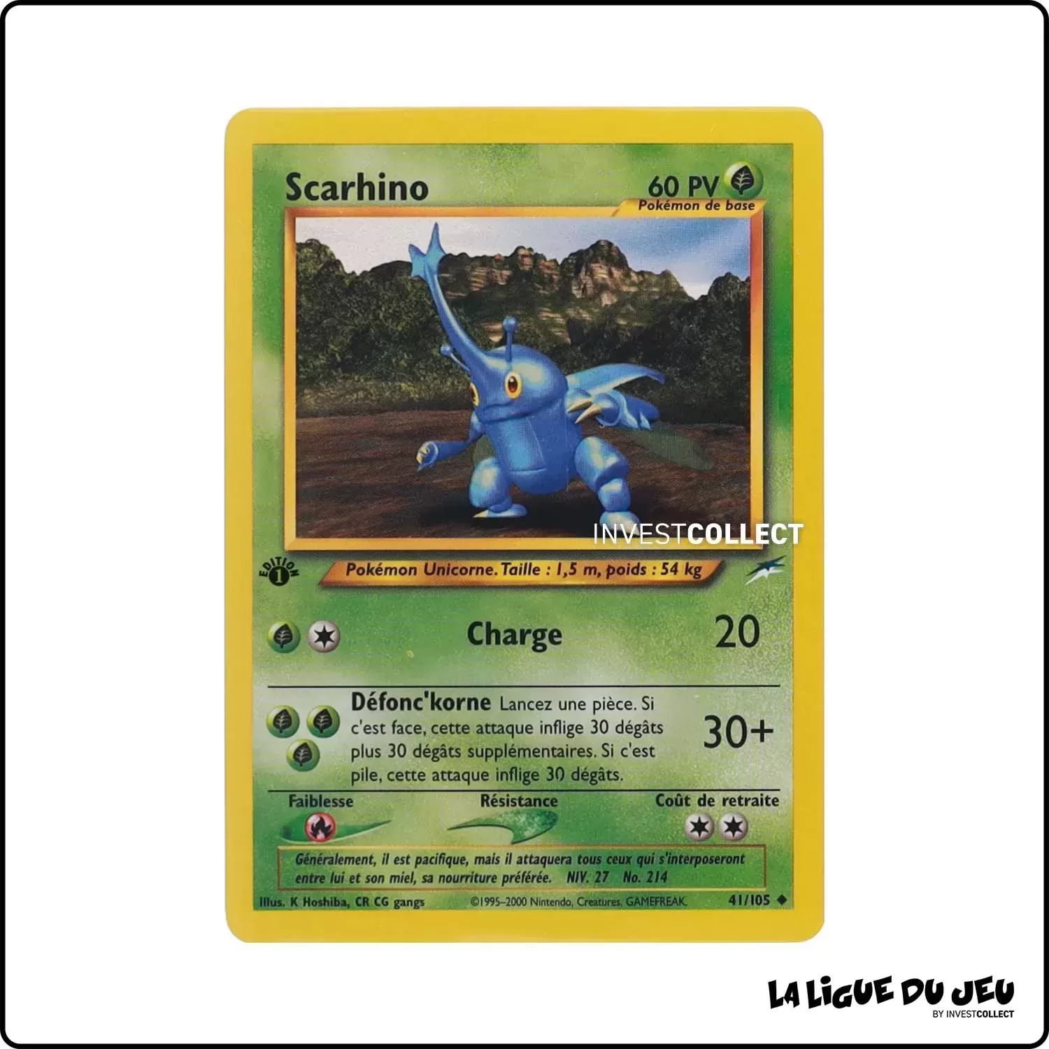 Peu commune - Pokemon - Neo Destiny - Scarhino 41/105