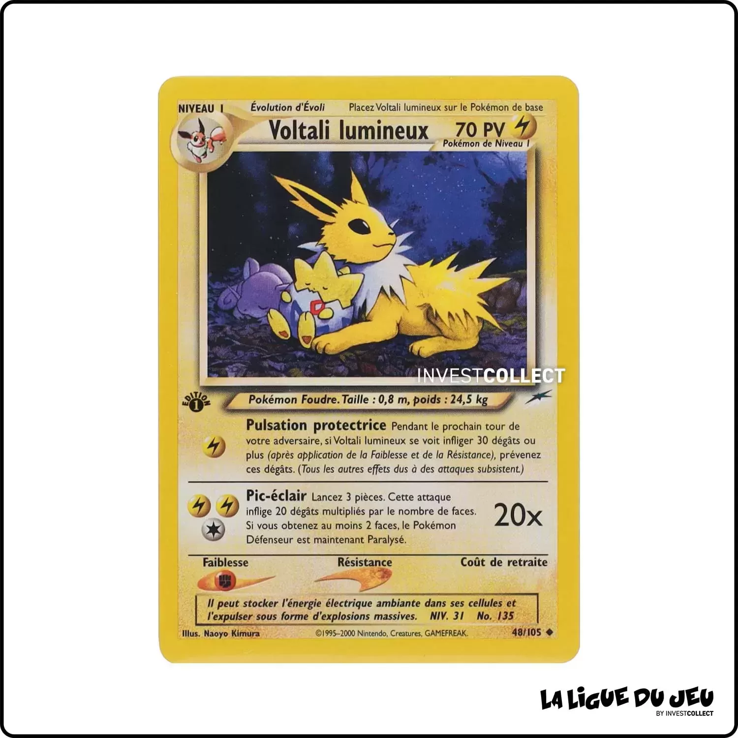 Peu commune - Pokemon - Neo Destiny - Voltali lumineux 48/105