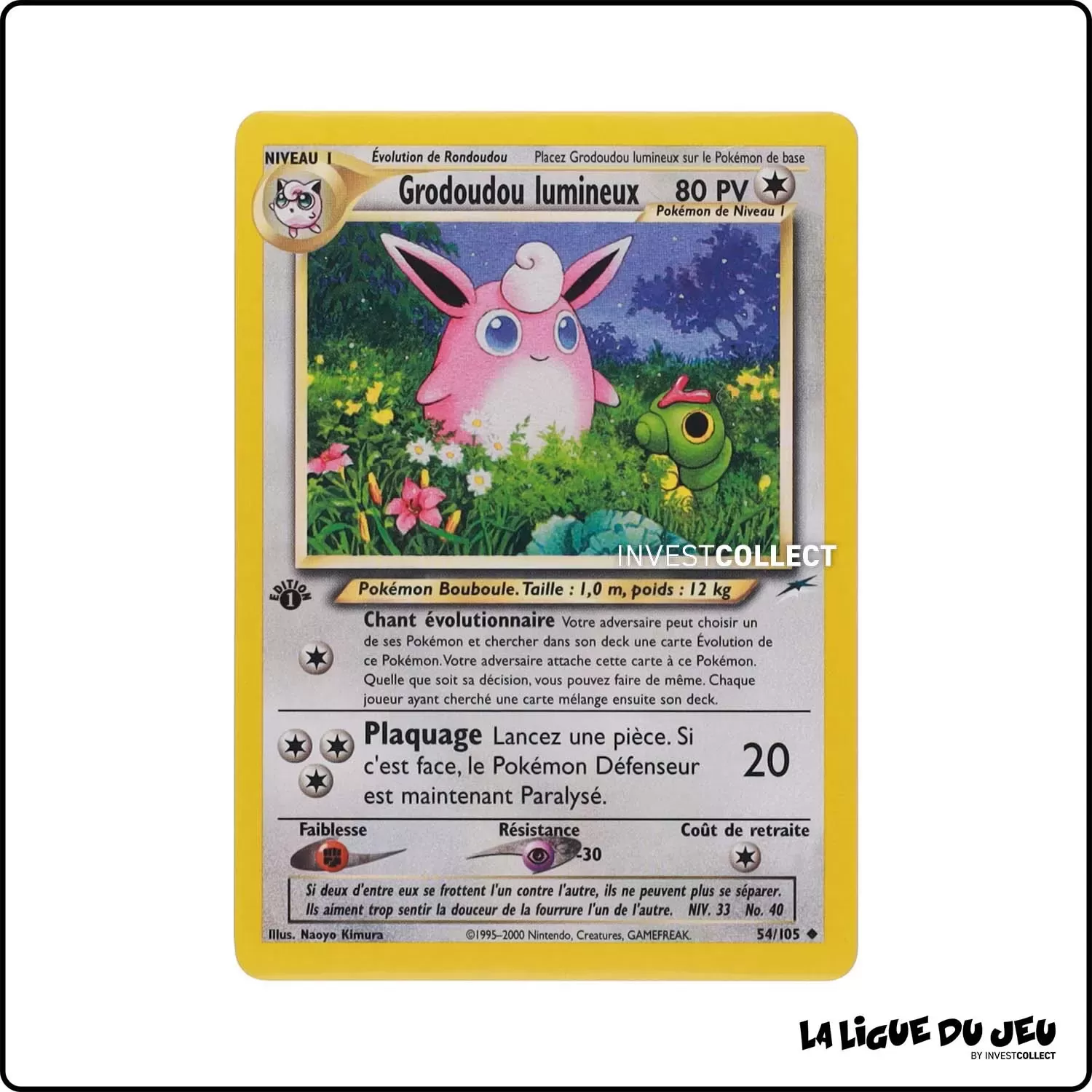 Peu commune - Pokemon - Neo Destiny - Grodoudou lumineux 54/105