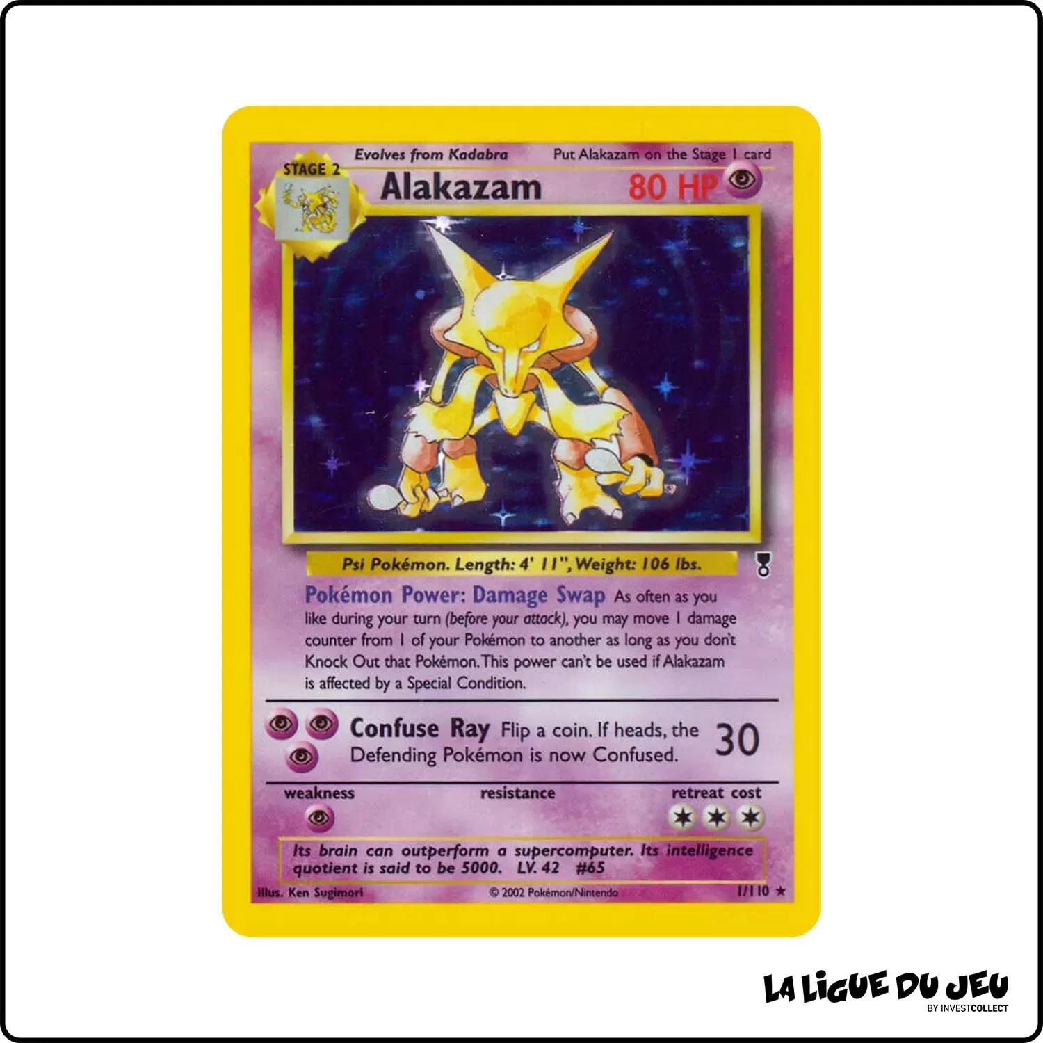 Holo - Pokemon - Legendary Collection - Alakazam 1/110 Wizards - 1