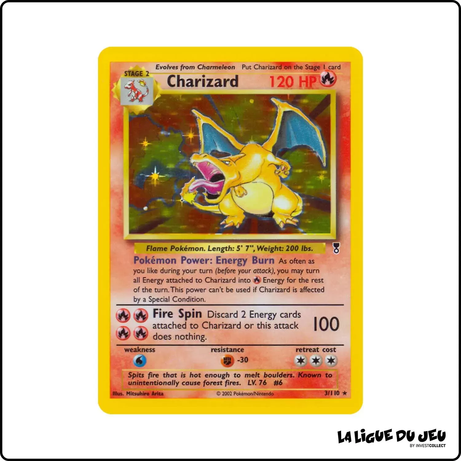 Holo - Pokemon - Legendary Collection - Charizard 3/110 Wizards - 1