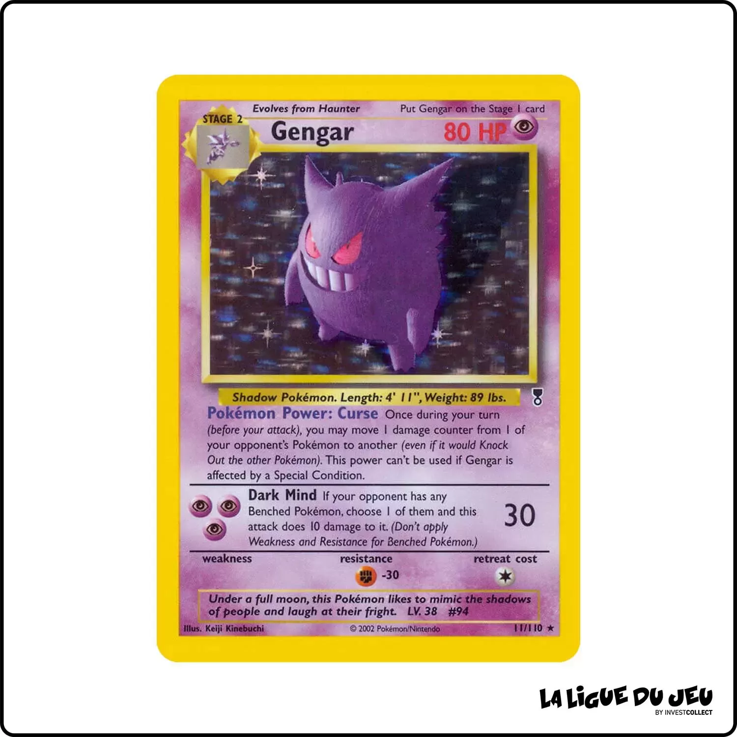 Holo - Pokemon - Legendary Collection - Gengar 11/110 Wizards - 1