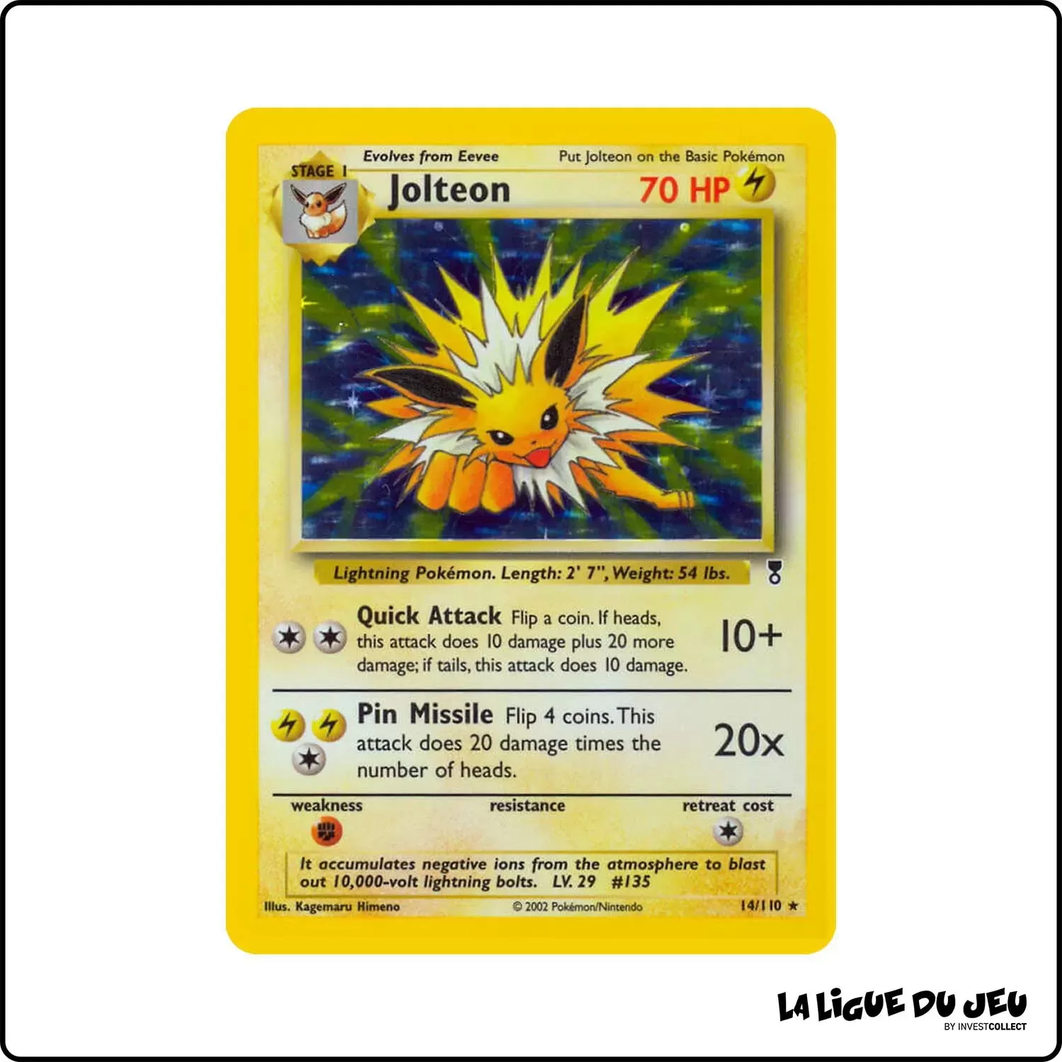 Holo - Pokemon - Legendary Collection - Jolteon 14/110 Wizards - 1