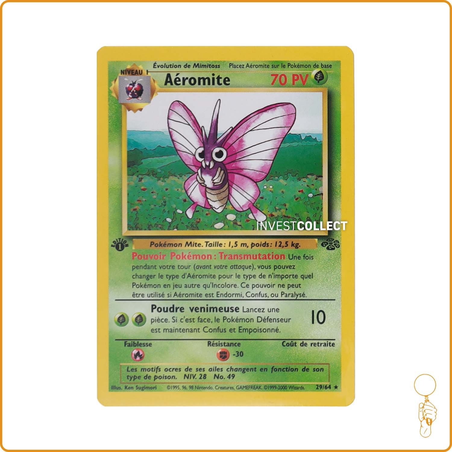 Rare - Pokemon - Jungle - Aéromite 29/64 Wizards - 1