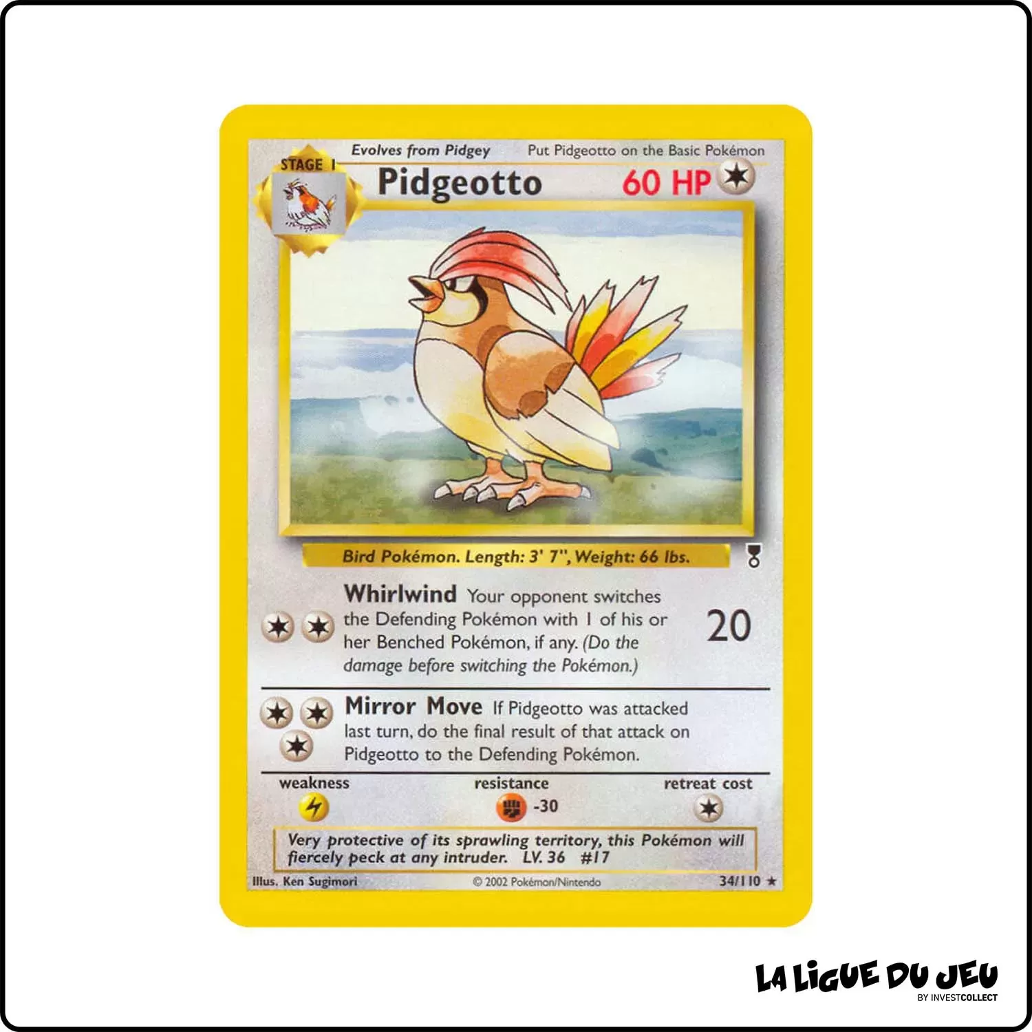 Rare - Pokemon - Legendary Collection - Pidgeotto 34/110