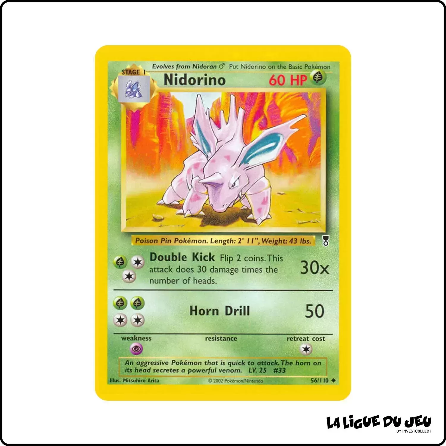 Peu commune - Pokemon - Legendary Collection - Nidorino 56/110