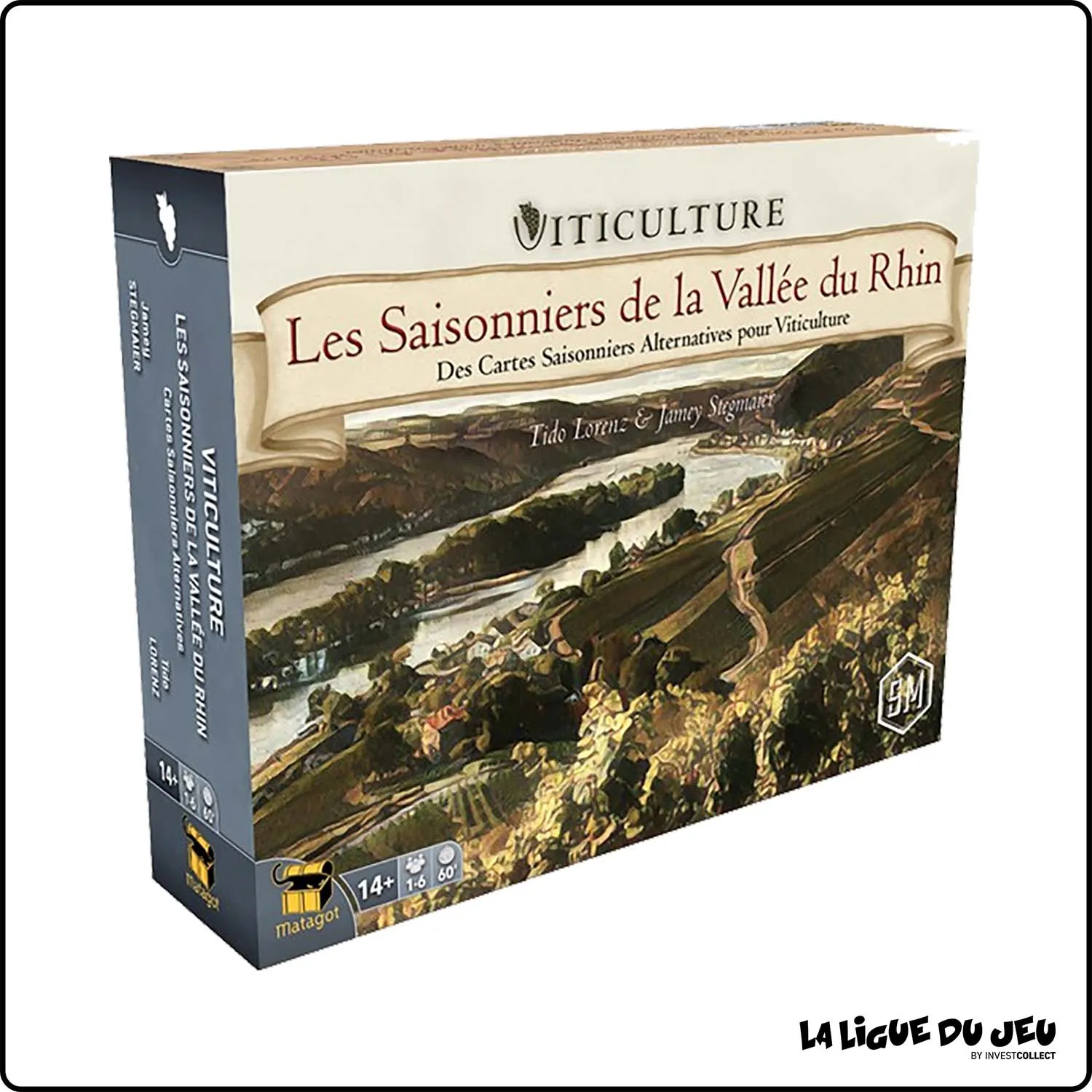 Stratégie - Jeu de Plateau - Viticulture- Les Saisonniers de la Vallée du Rhin (Ext.1)