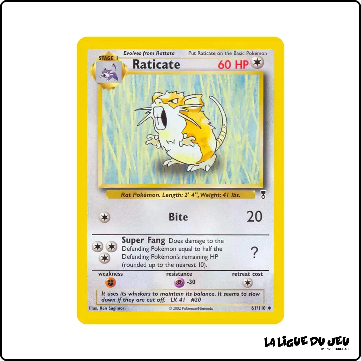 Peu commune - Pokemon - Legendary Collection - Raticate 61/110