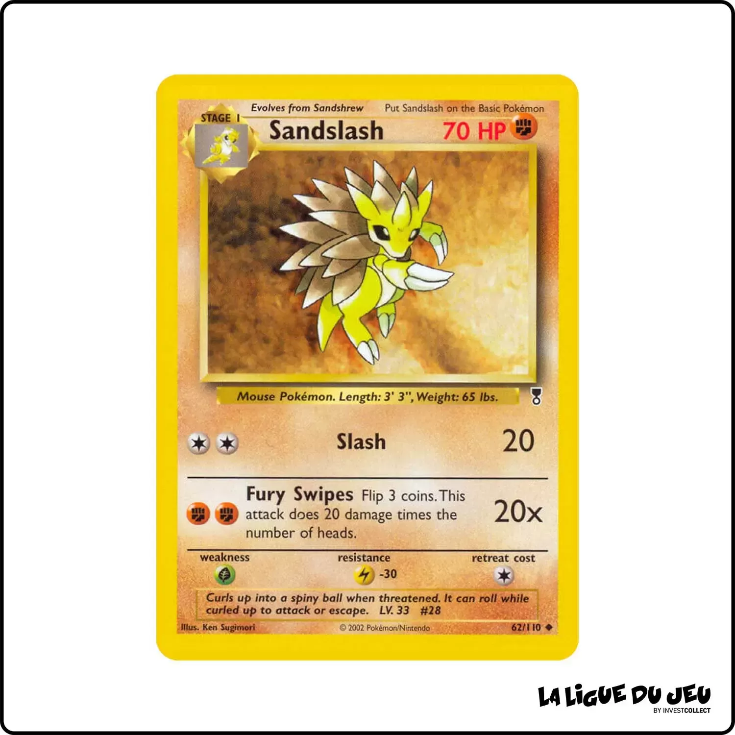 Peu commune - Pokemon - Legendary Collection - Sandslash 62/110