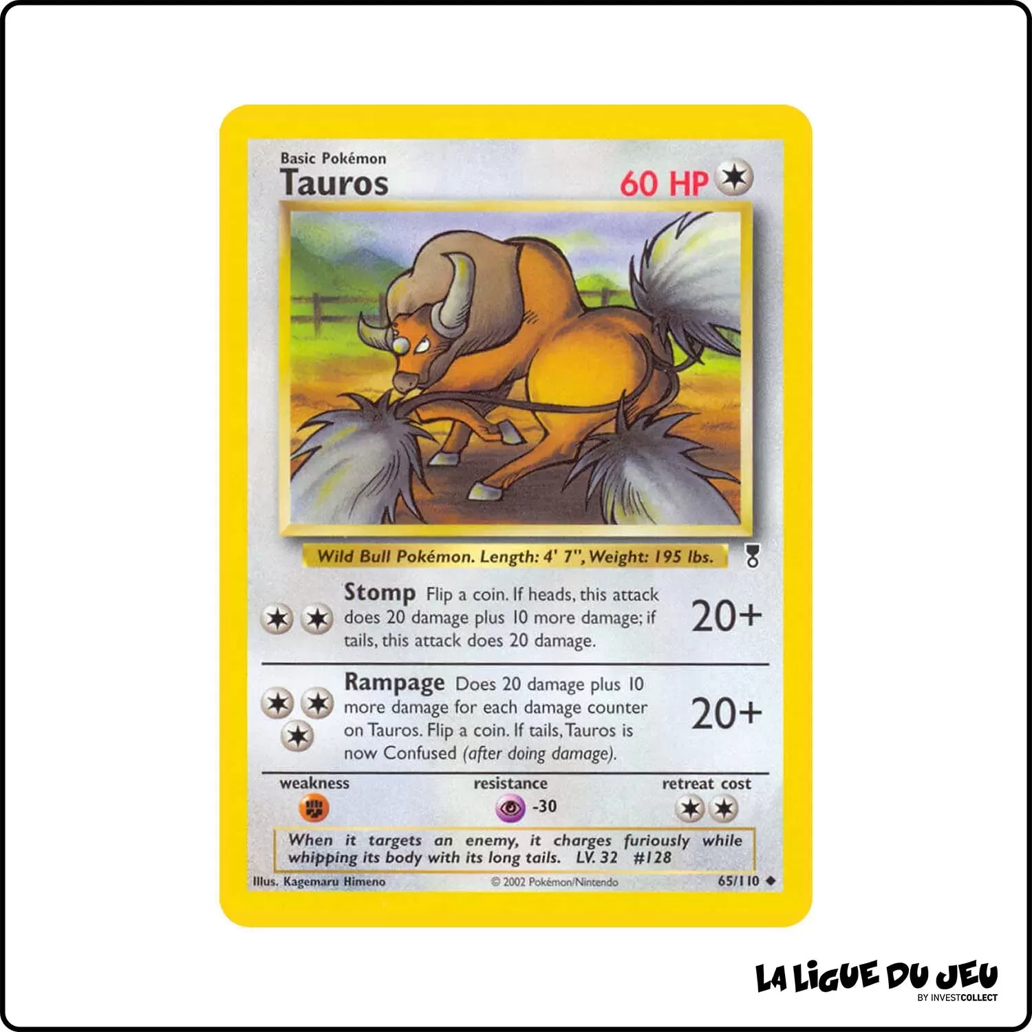 Peu commune - Pokemon - Legendary Collection - Tauros 65/110