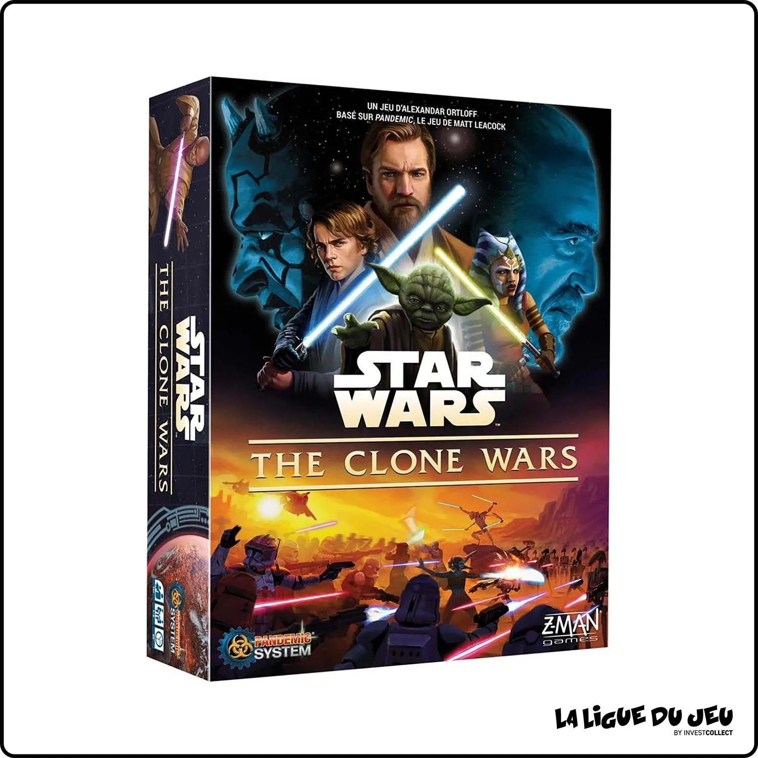 Coopératif - Jeu de Plateau - Star Wars : Clone Wars - Pandemic Système